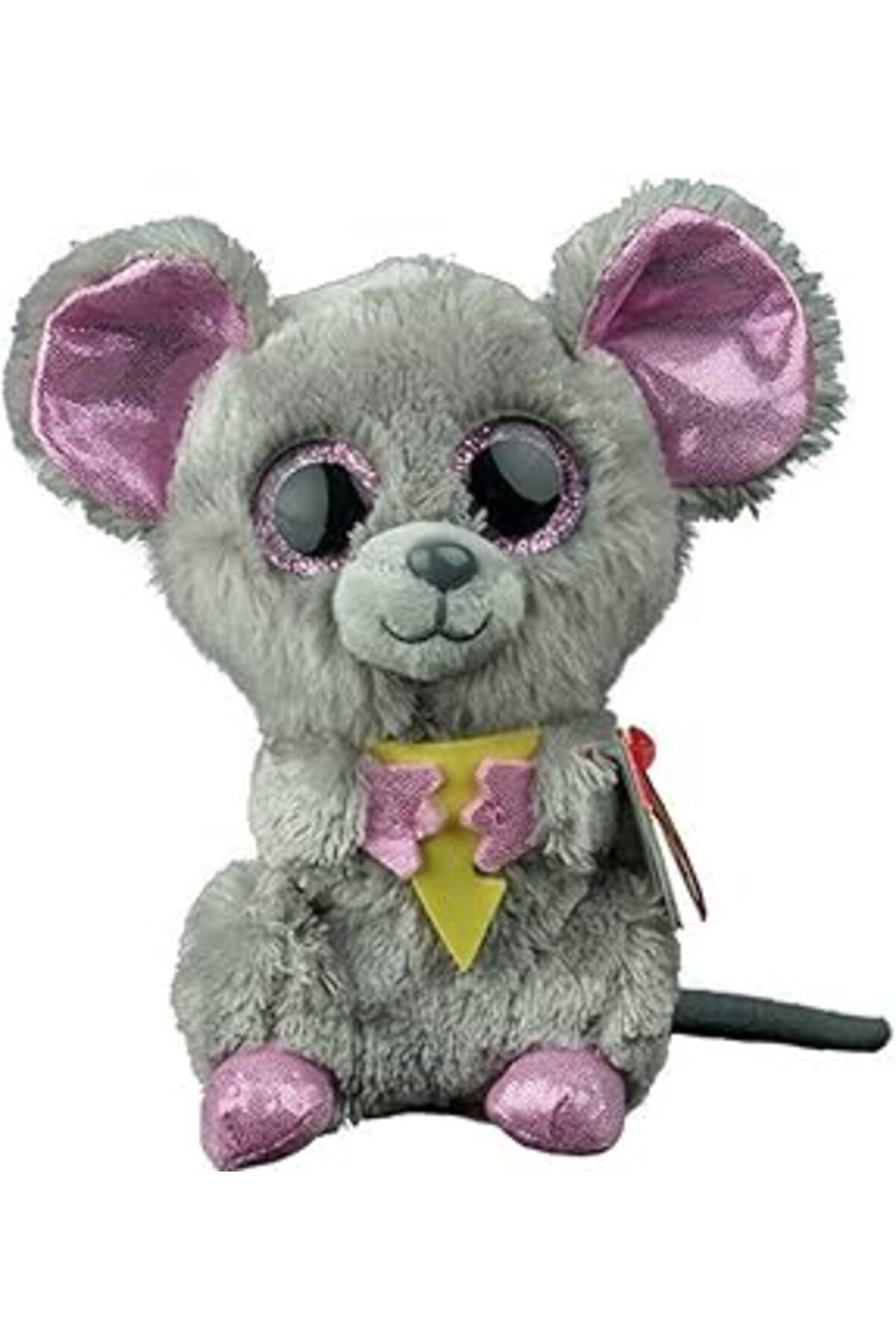 Mu Art Ty Carletto 36192 - Squeaker - Maus Mit Käse, Glitzeraugen, Glubschi'S, Beanie Boo'S, 15 Cm