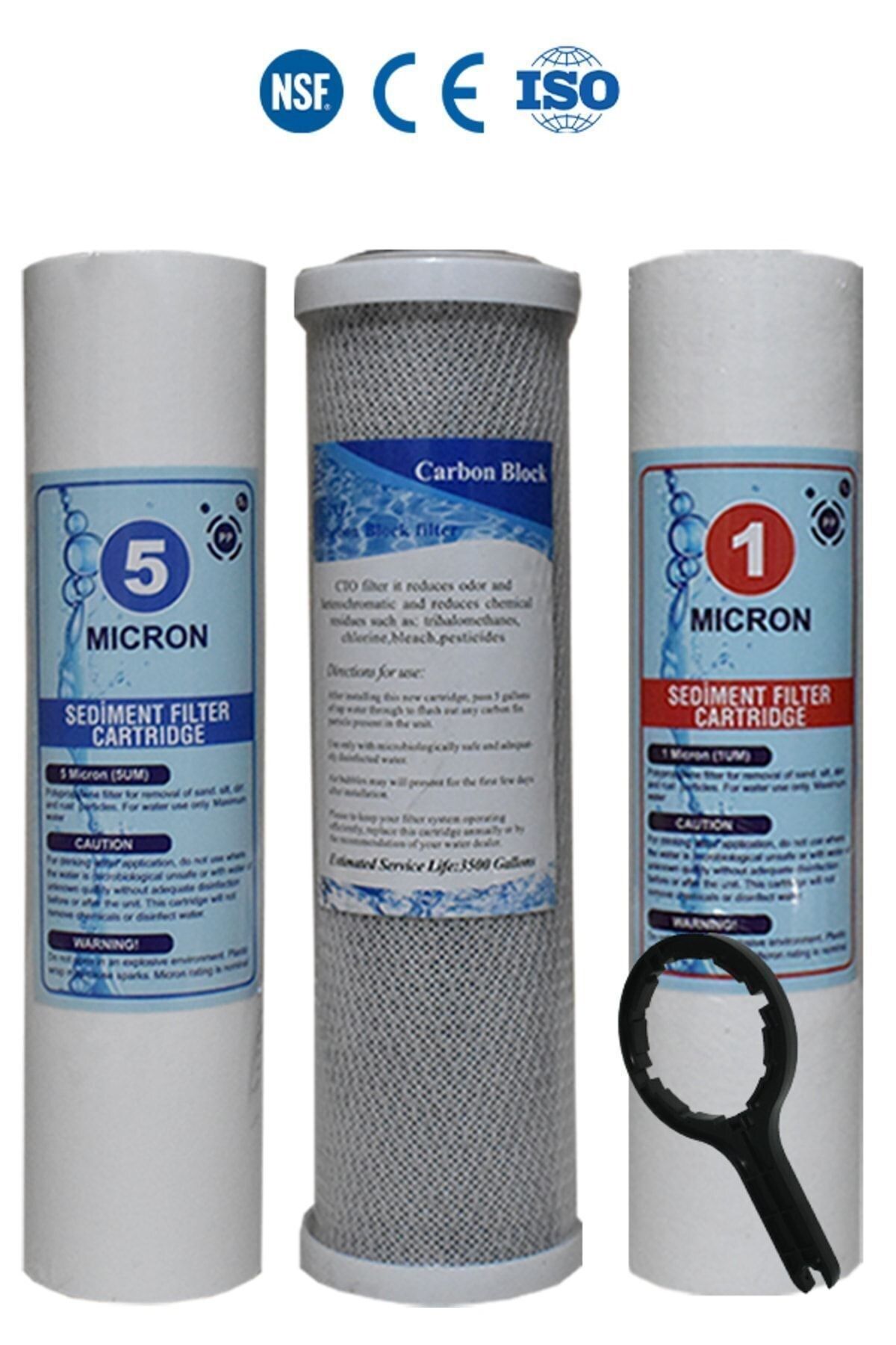 Filter Store Açık Kasa Su Arıtma Cihazı Filtre 3 Aşamalı Filtre Seti