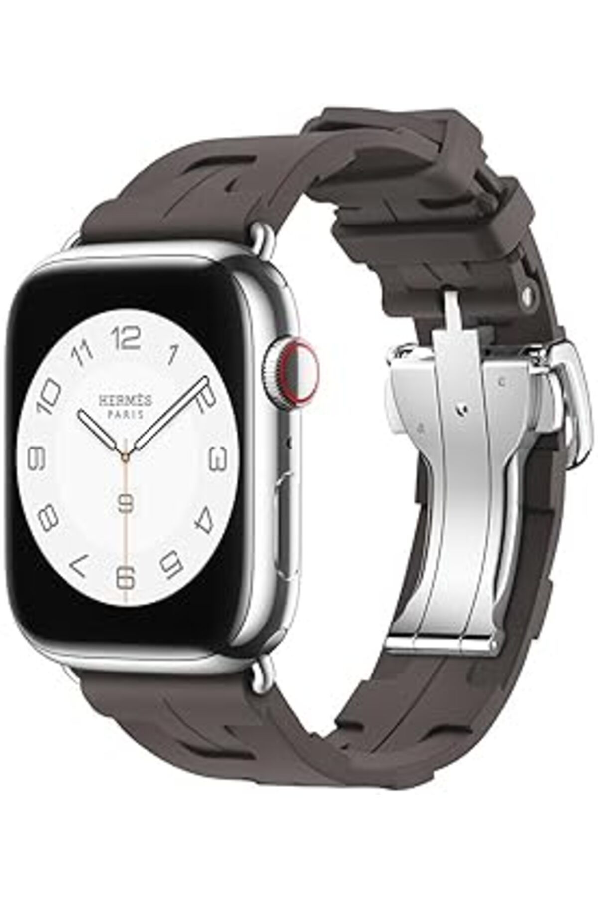 karadağsb Zore Apple İle Uyumlu Watch 38Mm/40Mm Spor Görünümlü Krd-94 Silikon Kordon Haki