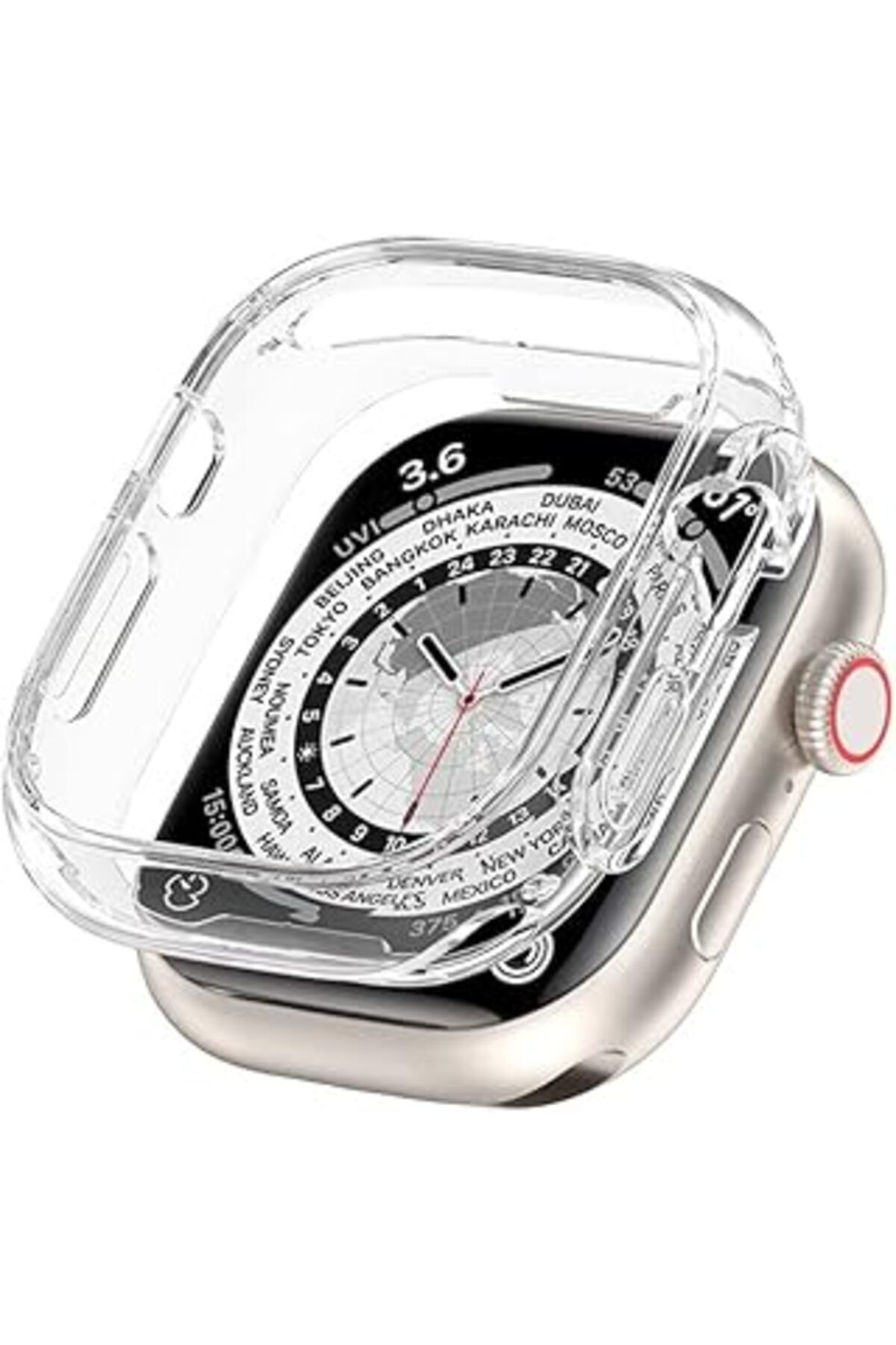 NZM TİCARET Watch Ultra Ile Uyumlu 49Mm Ile Uyumlu Pc Çerçeve Tam Koruyucu Kılıf, Watch Ultra Ile Uyumlu 49Mm I