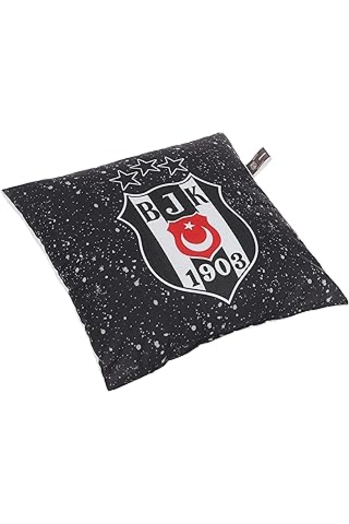karadağsb Taç Beşiktaş Lisanslı Kartal Baskılı%100 Pamuk Kırlent, Çok Renkli, 40X40 Cm