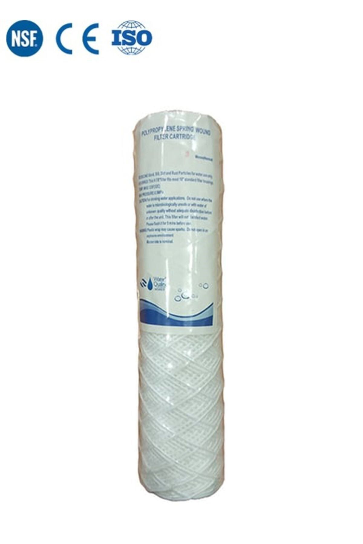 Filter Store Su Arıtma Cihazı 10 Inch Yüksek Sarım Iplik, Süzgeçli 5 Micron Sediment Ip Filtre.