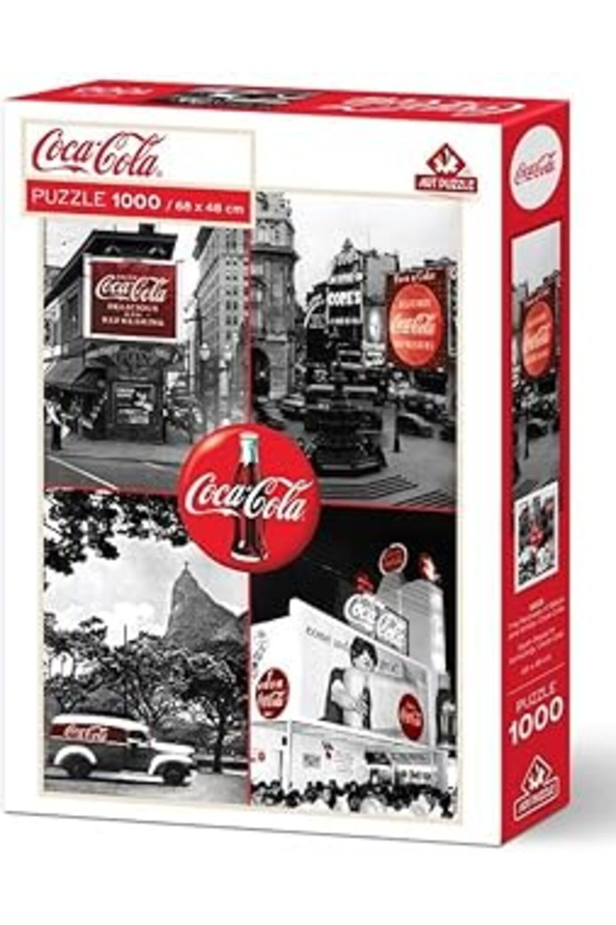 karadağsb Art Puzzle Siyah Beyaz'In Kırmızılığı, Cola-Cola-1000 Parça Puzzle
