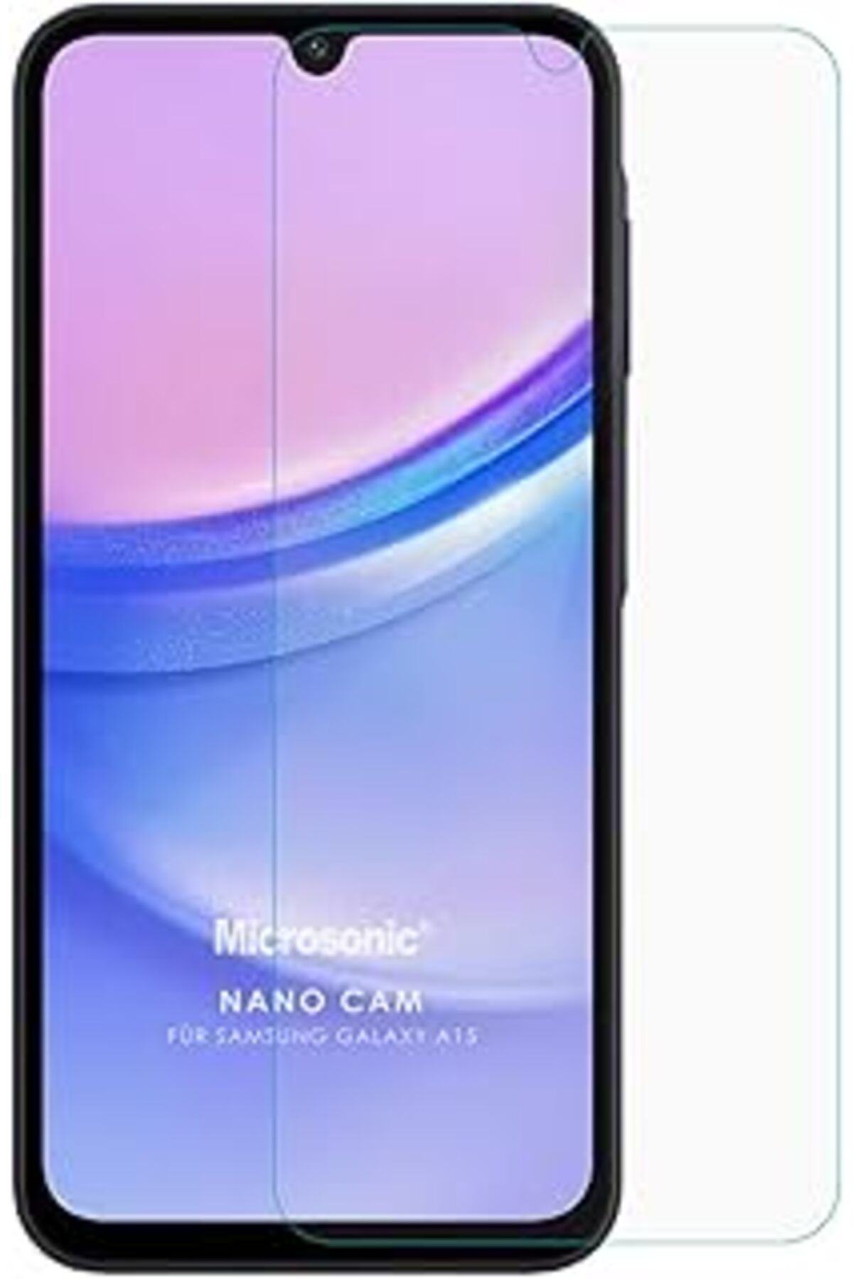 Pazarcan Microsonic Samsung Galaxy A15 Nano Glass Cam Ekran Koruyucu [Galaxy A15 Ile Uyumlu Ekran Koruyucu -