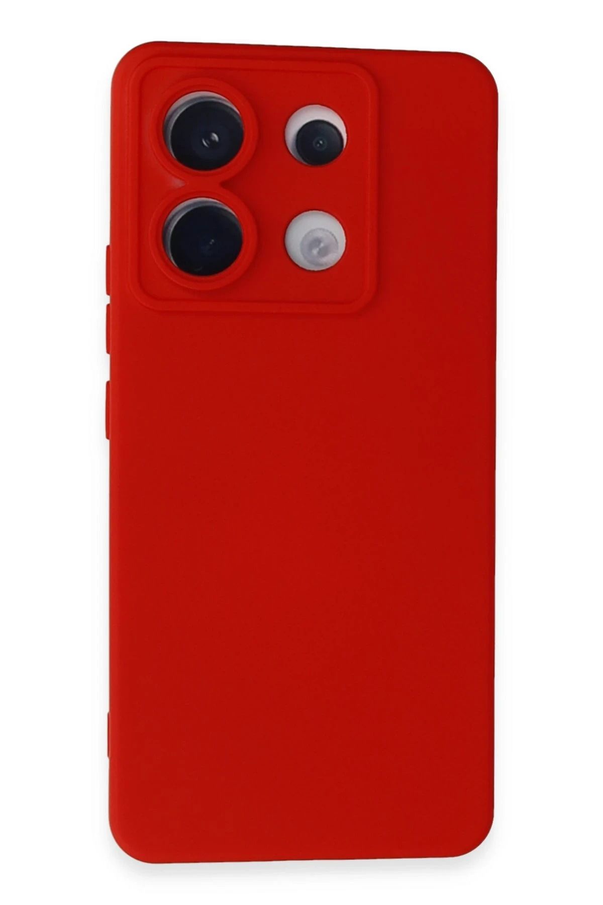 NewFace Xiaomi Redmi Note 13 Pro 5G  Uyumlu Kılıf Nano içi Kadife Silikon - Kırmızı INSLM