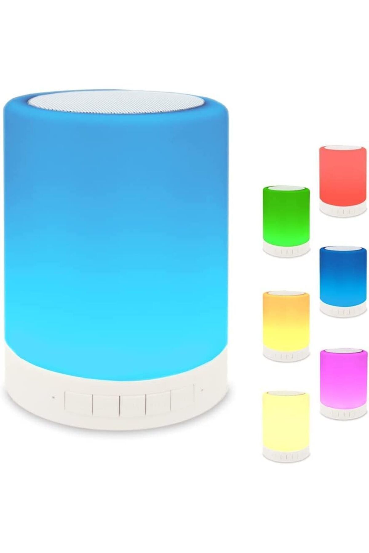 STOREMAX Gece Lambası Dokunmatik Lamba Renkli Led Işık Bluetooth Hoparlör Usb Şarj Kablosuz S