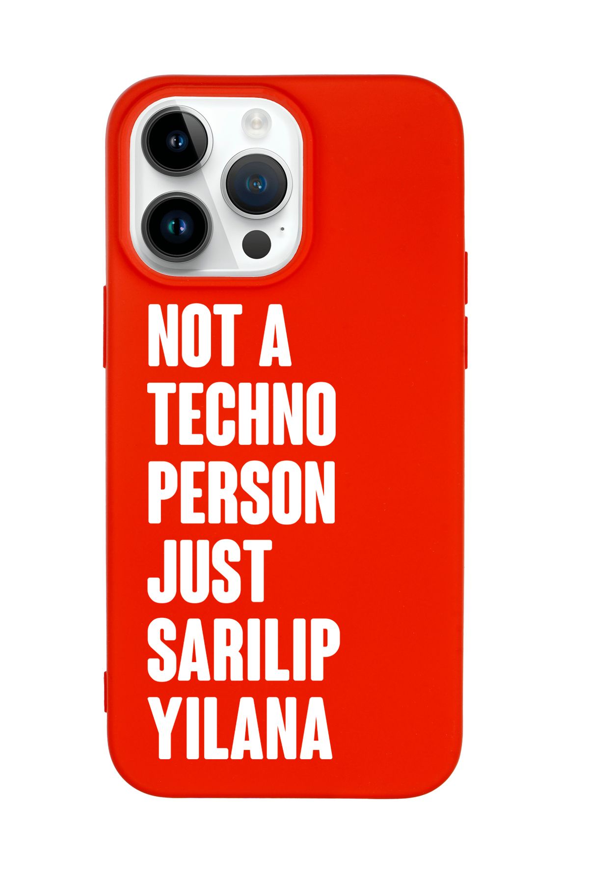 mooodcase iPhone 15 Pro Max Uyumlu Not Techno Person Just Sarılıp Yılana Desenli Telefon Kılıfı