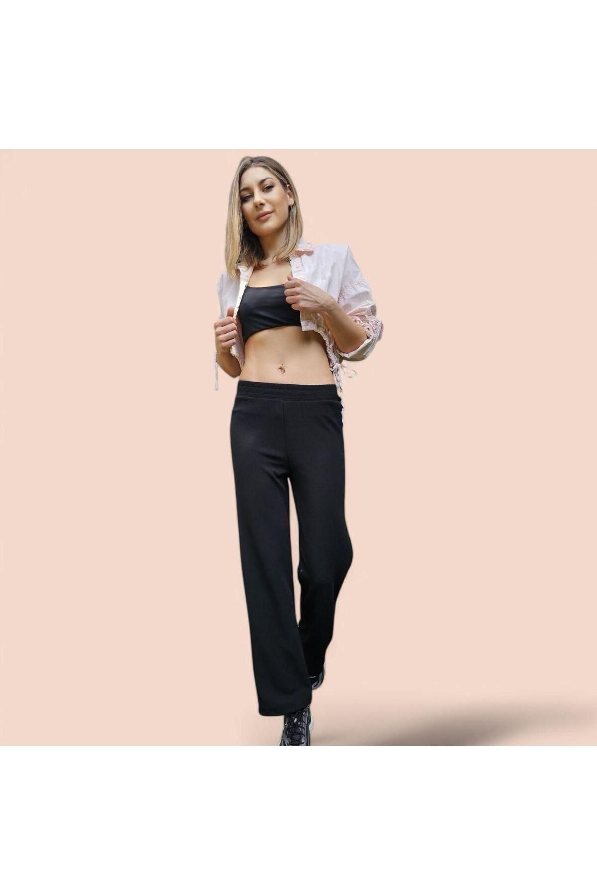 NESLİ KİDS PALAZZO BELİ LASTİKLİ GENİŞ PAÇA PANTALON