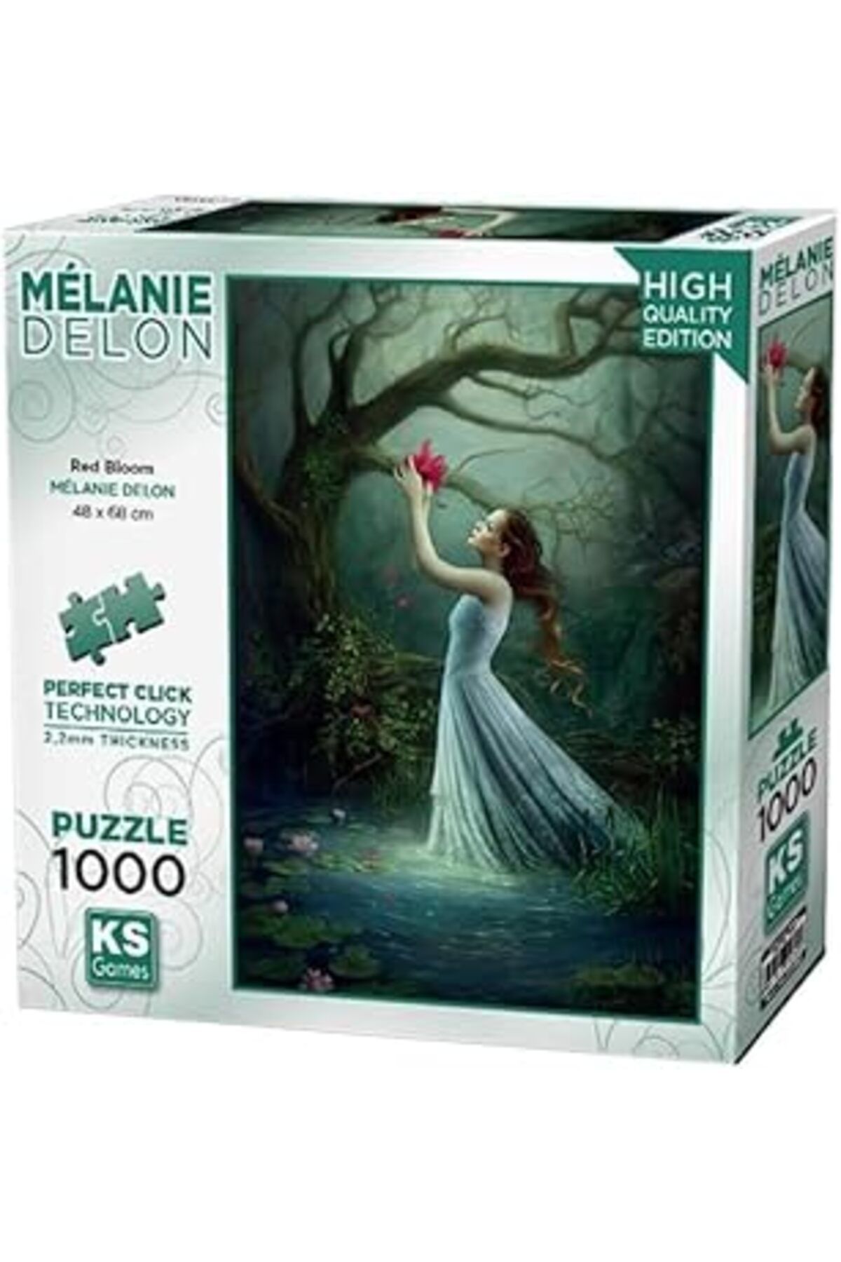 karadağsb 20682 Red Bloom 1000 Parça Puzzle -Ks Puzzle