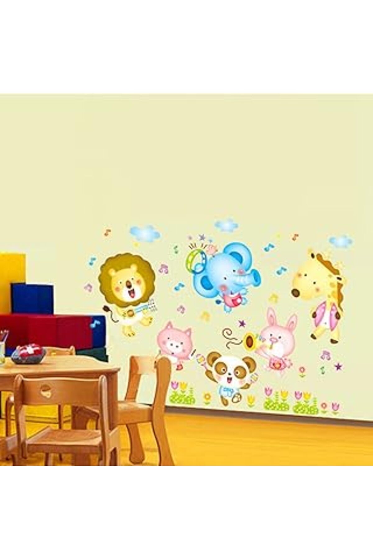 Mu Art Crystal Kids Bebek Odası Dekorasyonu Hediyelik Kendinden Yapışkanlı Kolayca Çıkartılabilen Pvc Duva