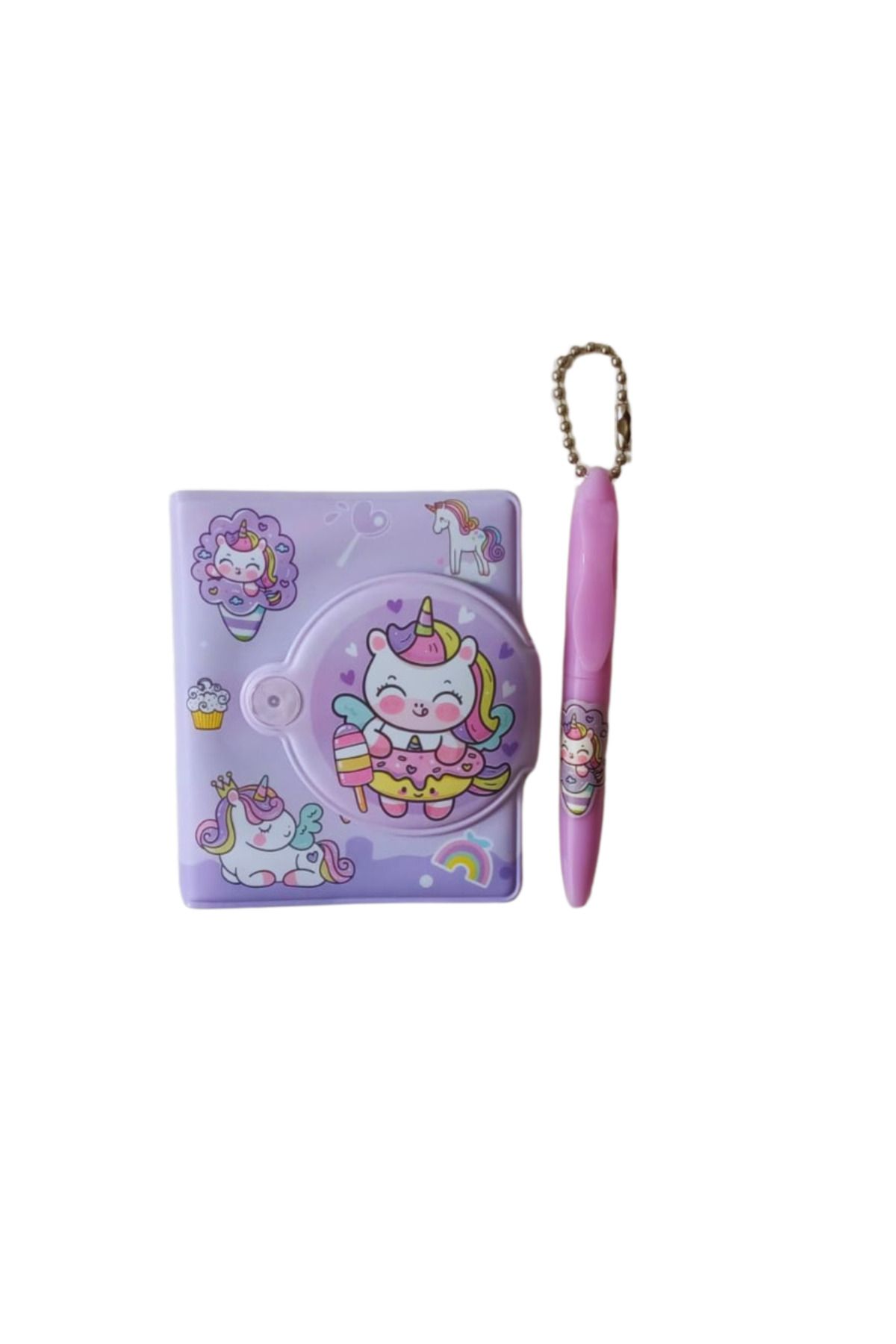 joyland-Mini Notebook with Pen Set of 3 - Unicorn Figured 3