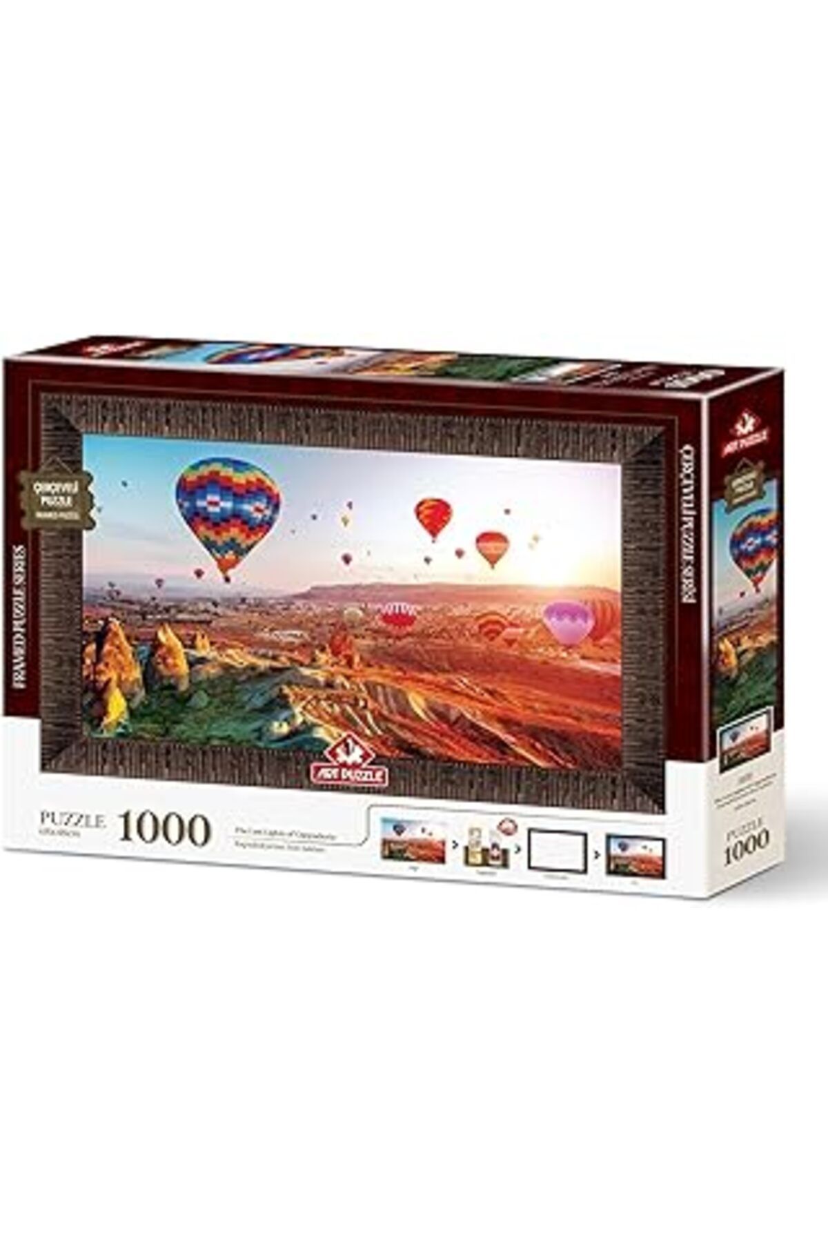 karadağsb Art Puzzle Kapadokya'Nın Son Işıkları 1000 Parça Çerçeveli Puzzle