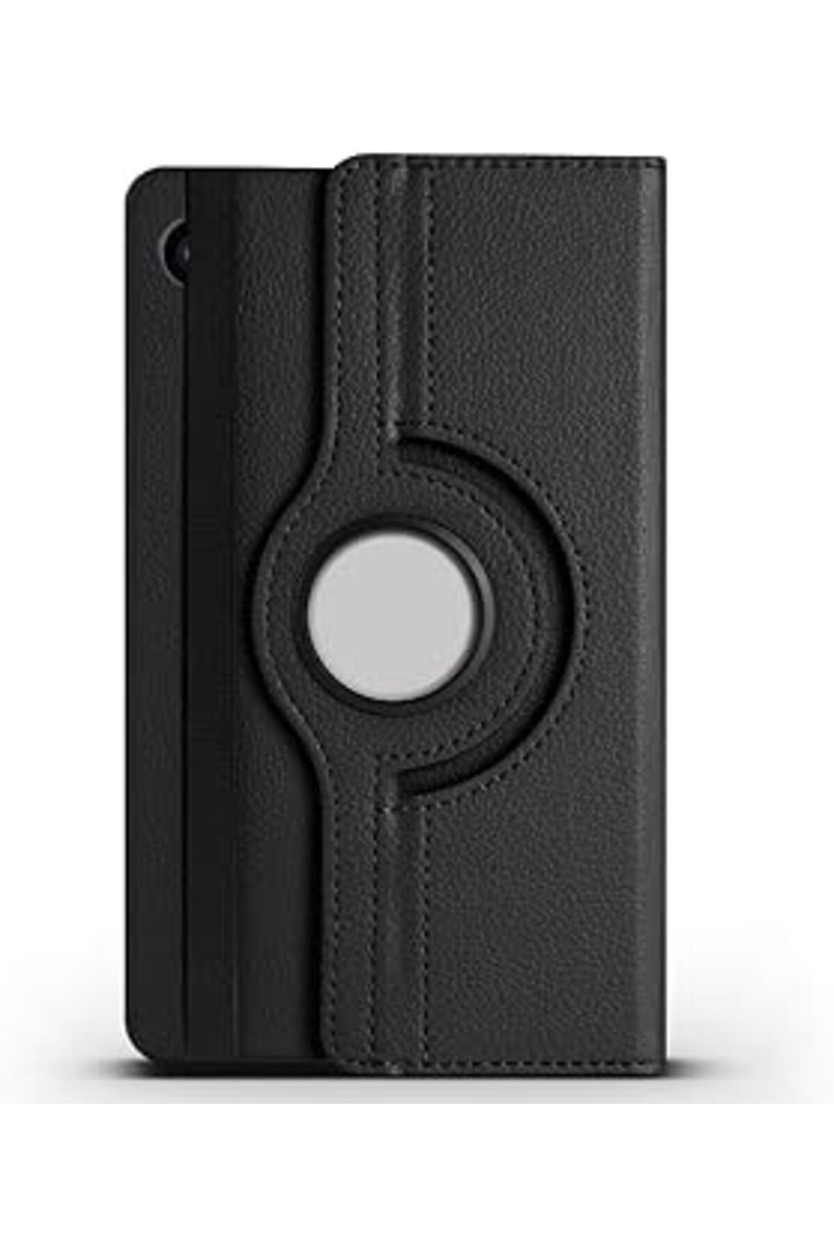 karadağsb Zore Galaxy İle Uyumlu Tab A9 Plus Dönebilen Standlı Kılıf, Siyah