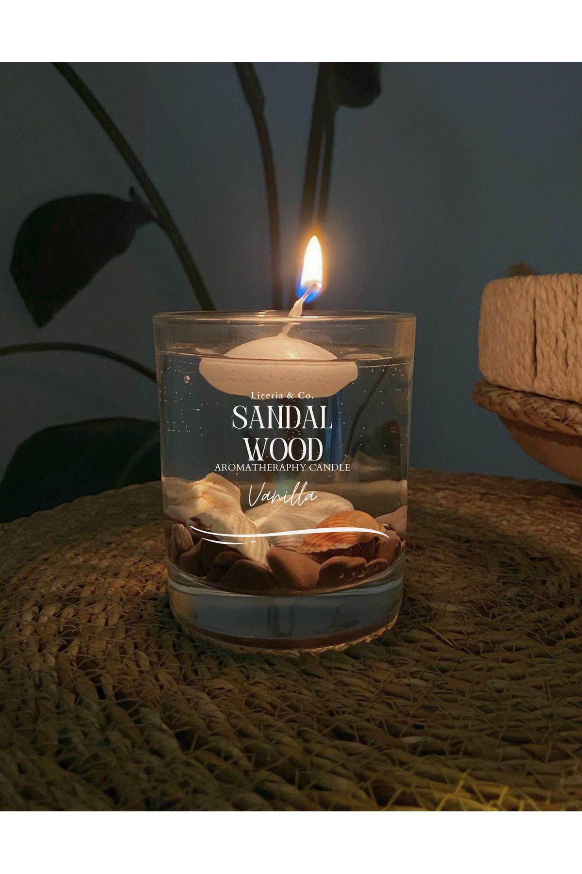 designard Vintage Özel Tasarım Dekoratif Cam Mumluk \ Yüzen Mum