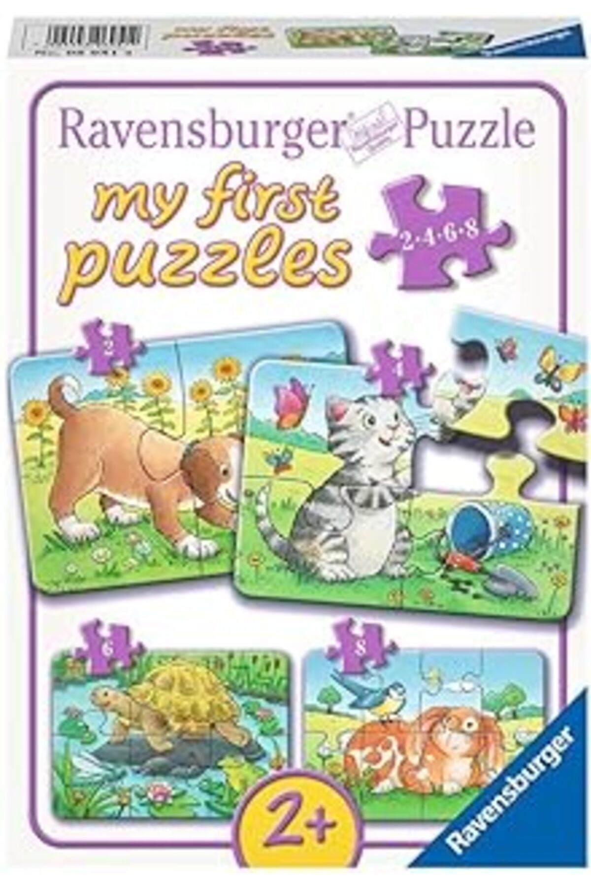 karadağsb Ravensburger Puzzle, Pets, 2/4/6/8 Parça