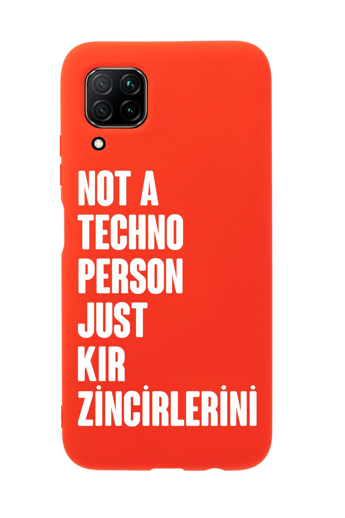 mooodcase Huawei P40 Lite Uyumlu Not Techno Person Just Kır Zincirlerini Desenli Telefon Kılıfı