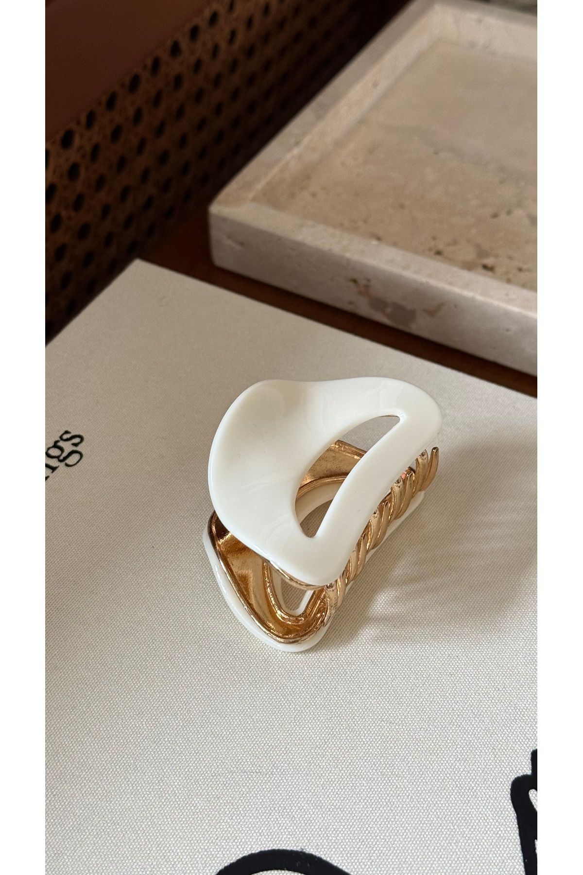 Muse Sister-Ecru Bone Latch Buckle 2