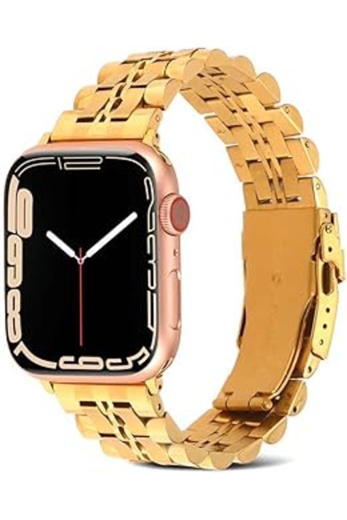 karadağsb Zore Apple İle Uyumlu Watch 38Mm/40Mm Krd-54 Metal Kordon Gold