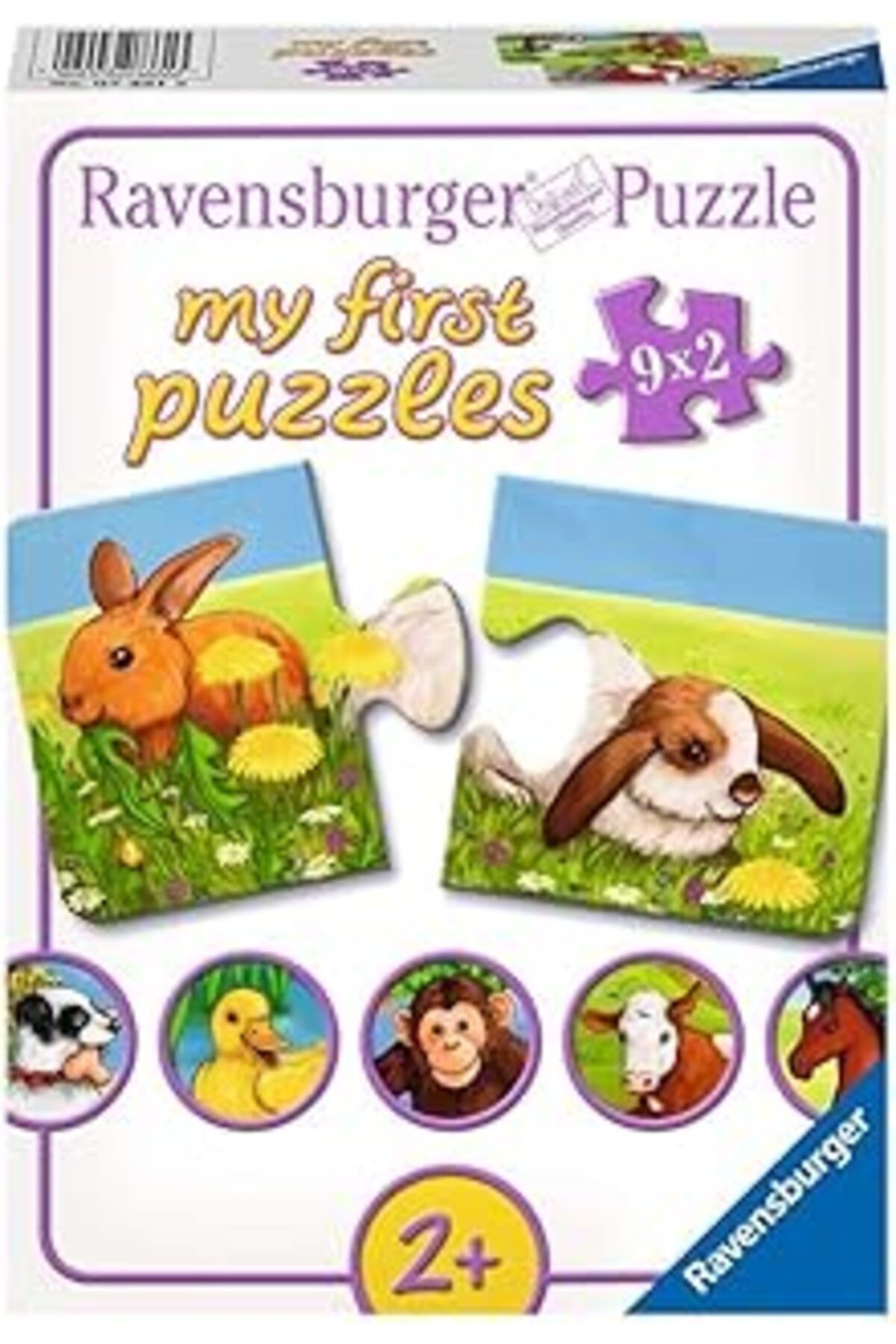 karadağsb Ravensburger 9X2 Parça Yapboz Hayvanlar