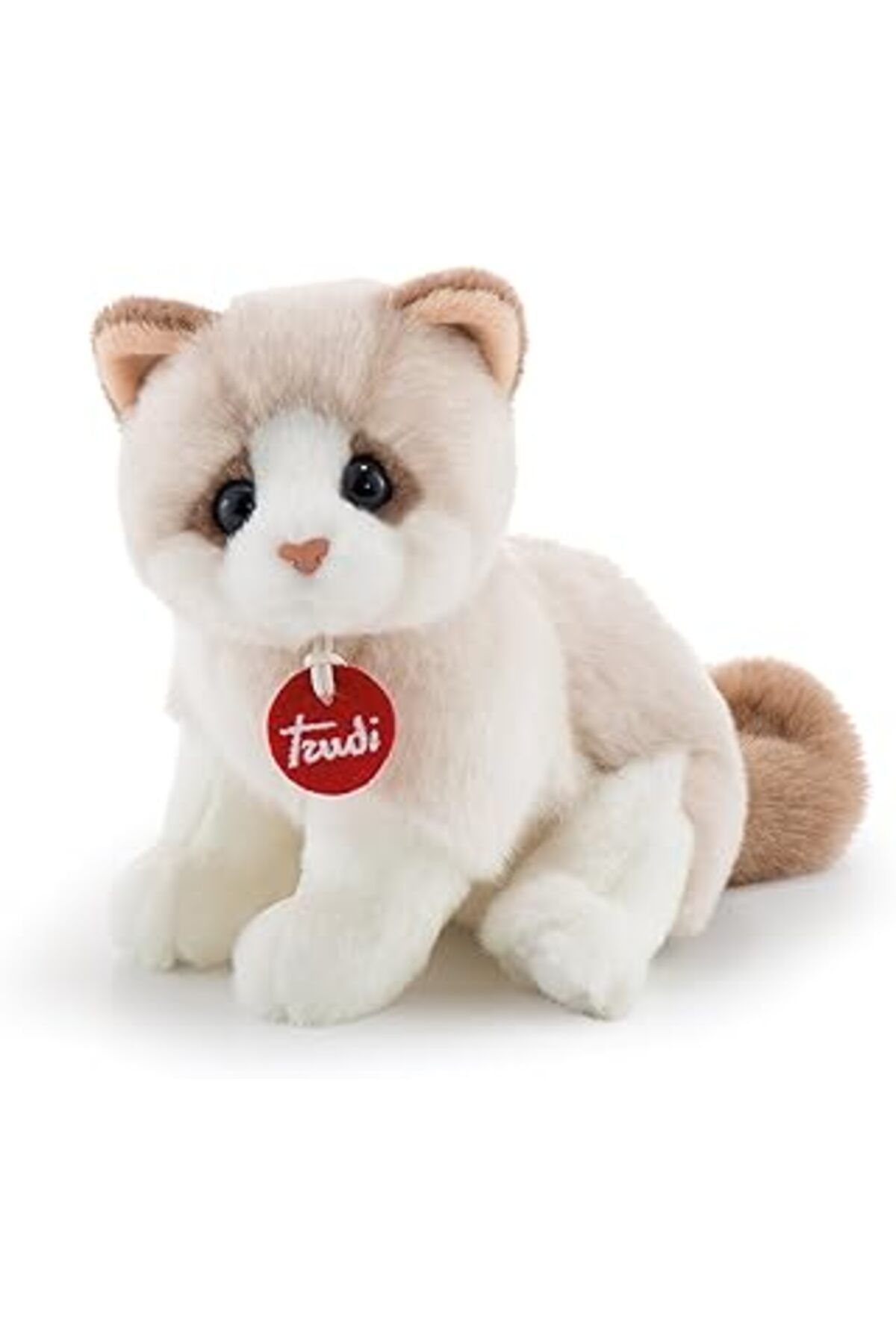 karadağsb Trudi 20872 Kedi Brad Pelüş, Beyaz/Bej, 24 Cm