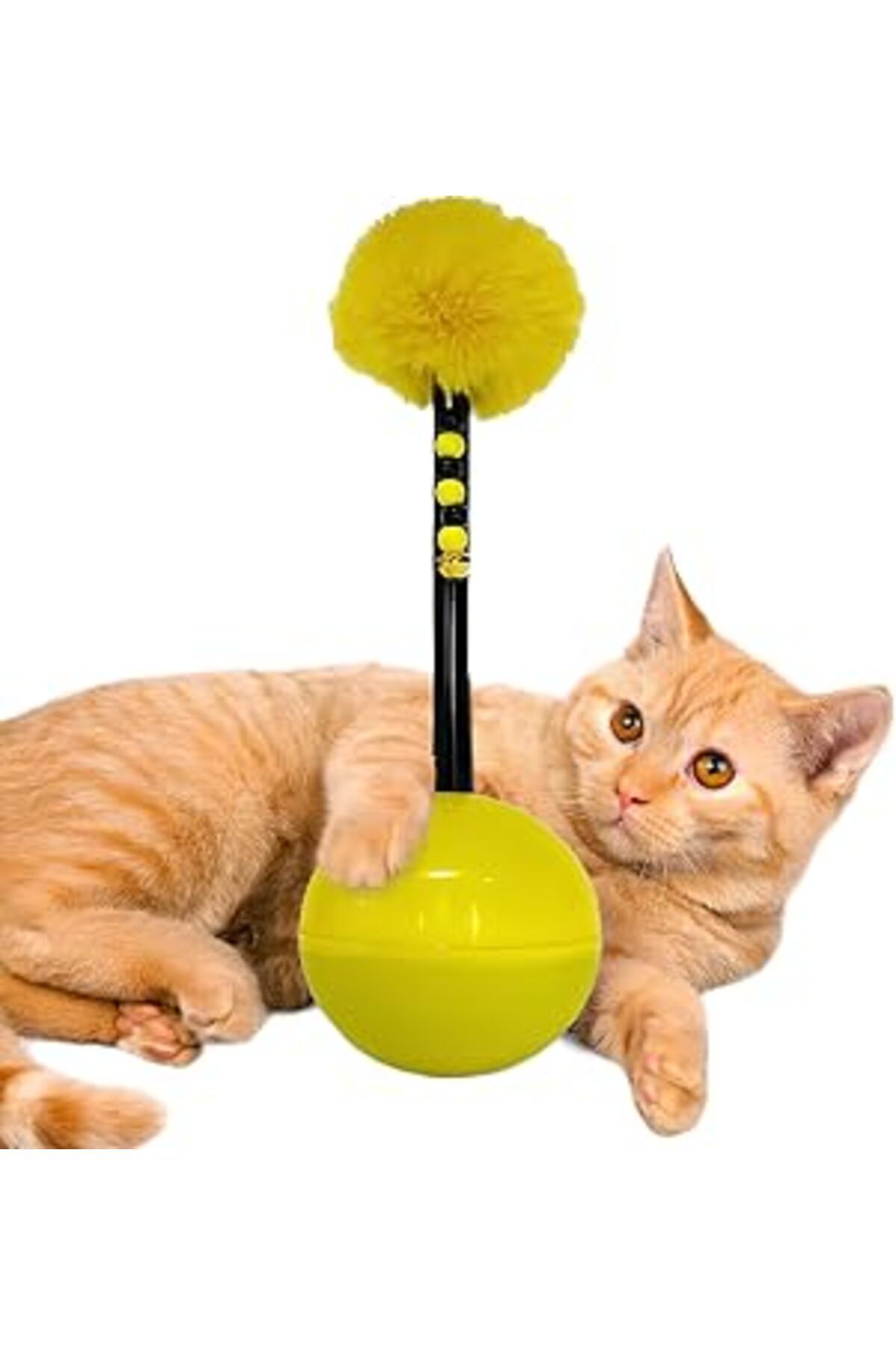 karadağsb Aee® Dev Hacı Yatmaz Tüylü Zilli Kedi Oyuncağı 33Cm (Xxl)
