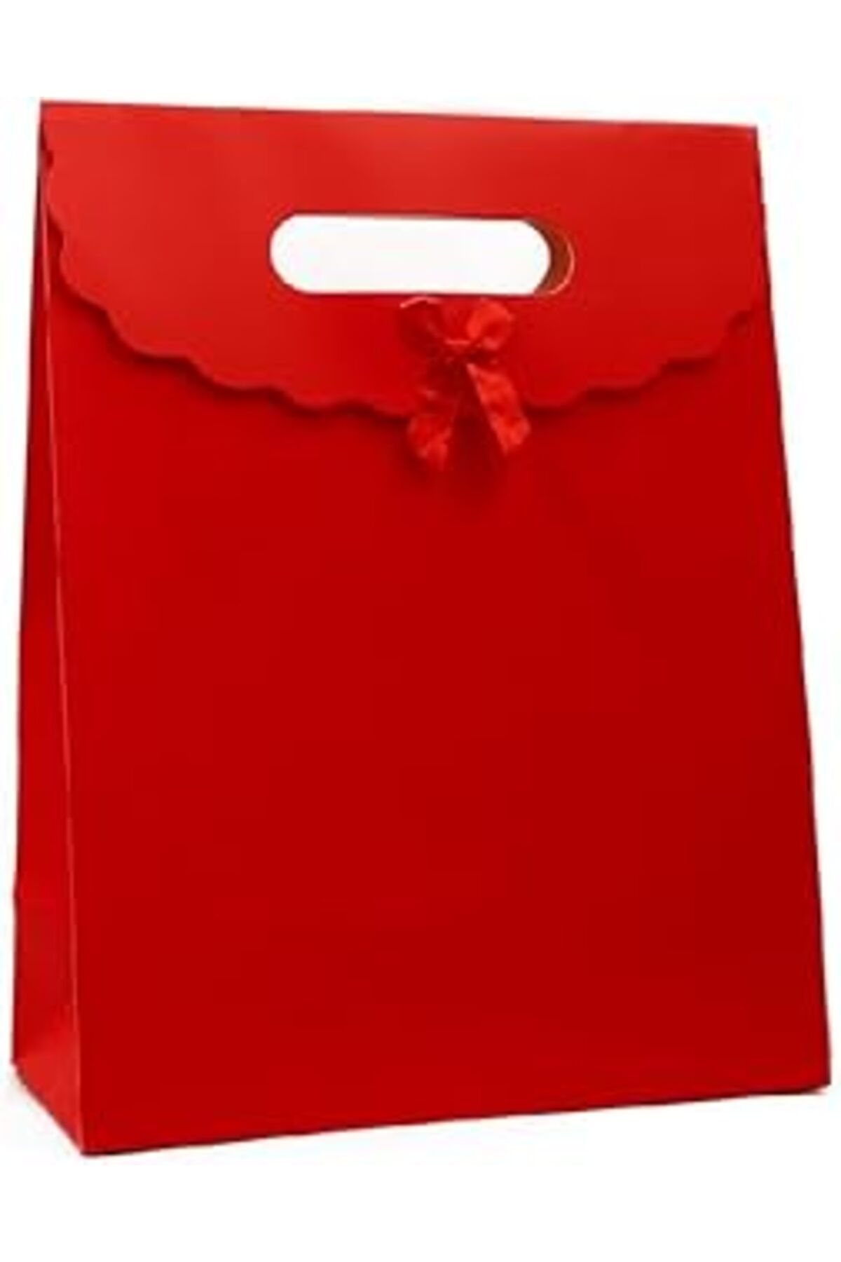 karadağsb Repro Design 29X38 Kırmızı Renk El Geçme Karton Çanta, Hediye Kutusu (2 Adet)
