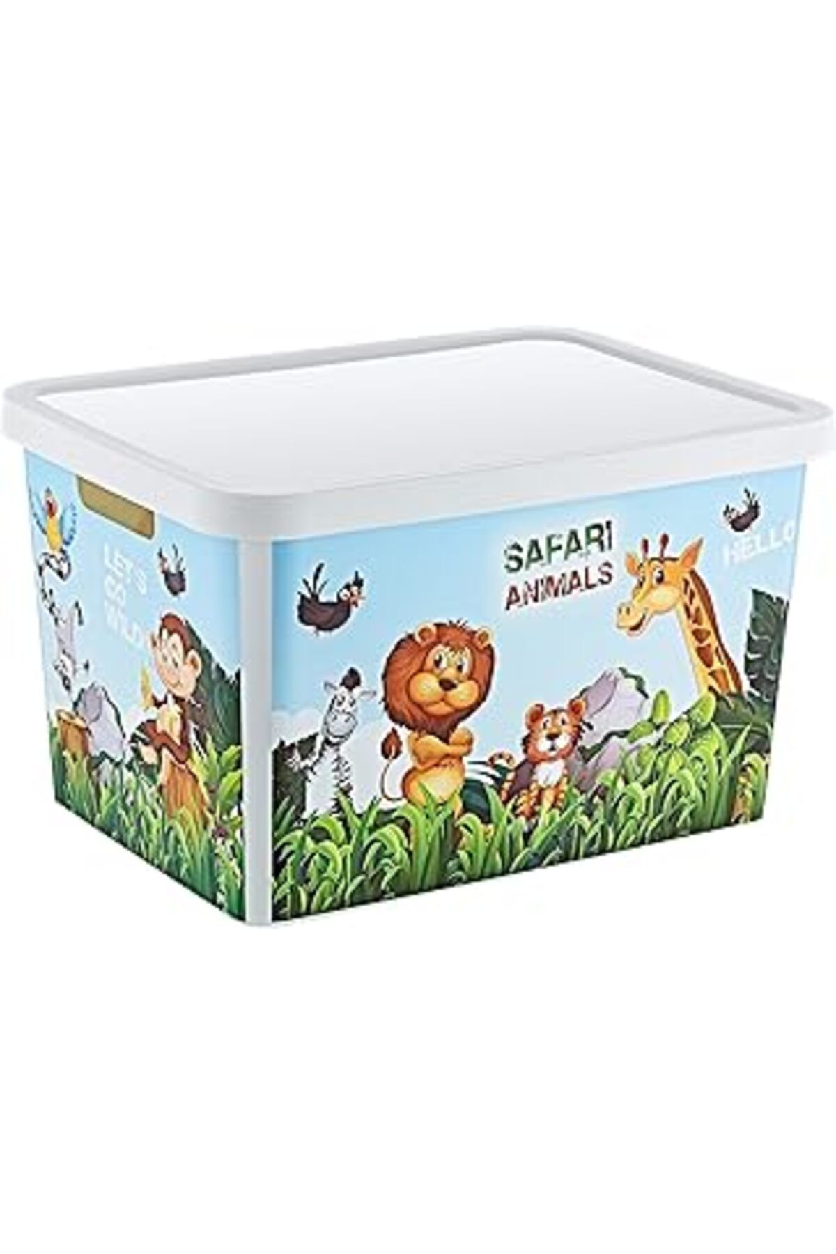 karadağsb Smartware Stafi Desenli Çok Amaçlı Kapaklı Kutu Safari 18 Lt - Safari, Çok Amaçlı Kapaklı Kutu, Ev
