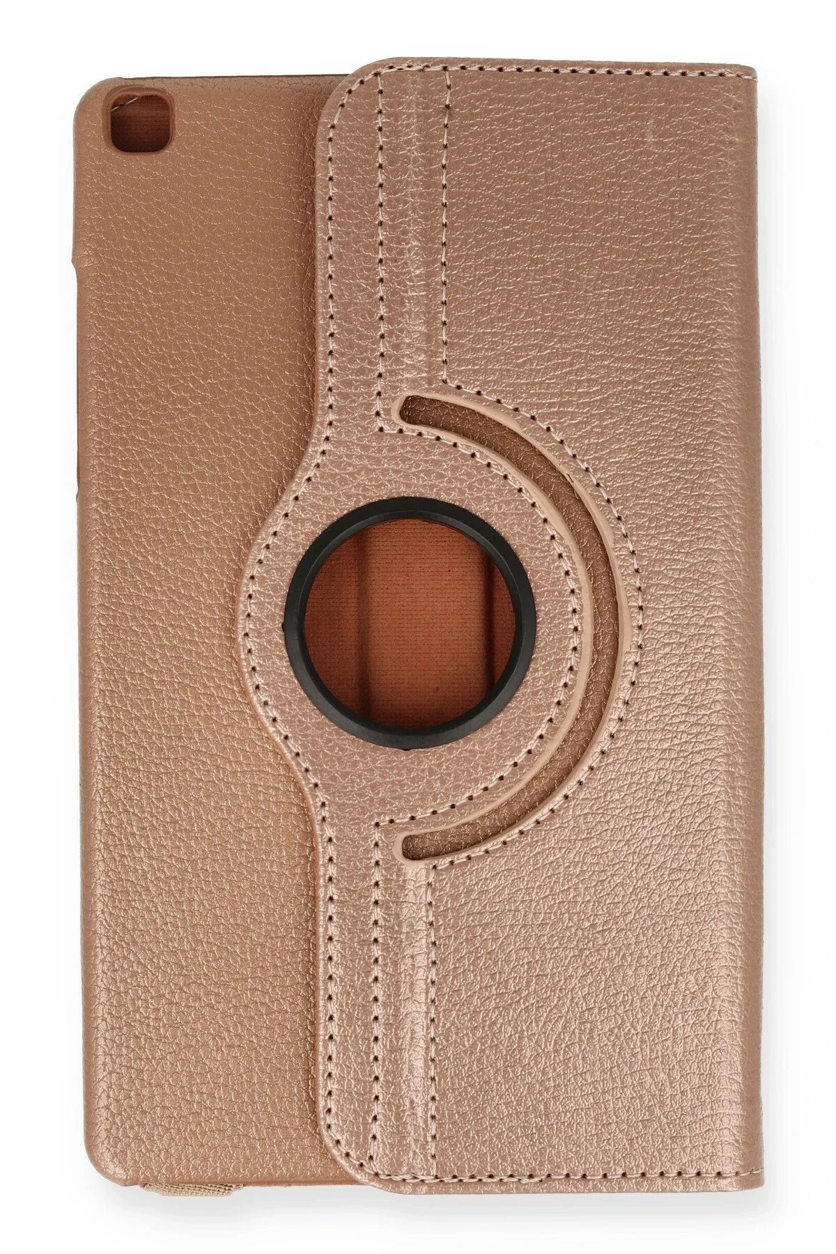 NewFace Samsung Galaxy Tab A9 Kılıf 360 Tablet Deri Kılıf - Rose Gold INSLM