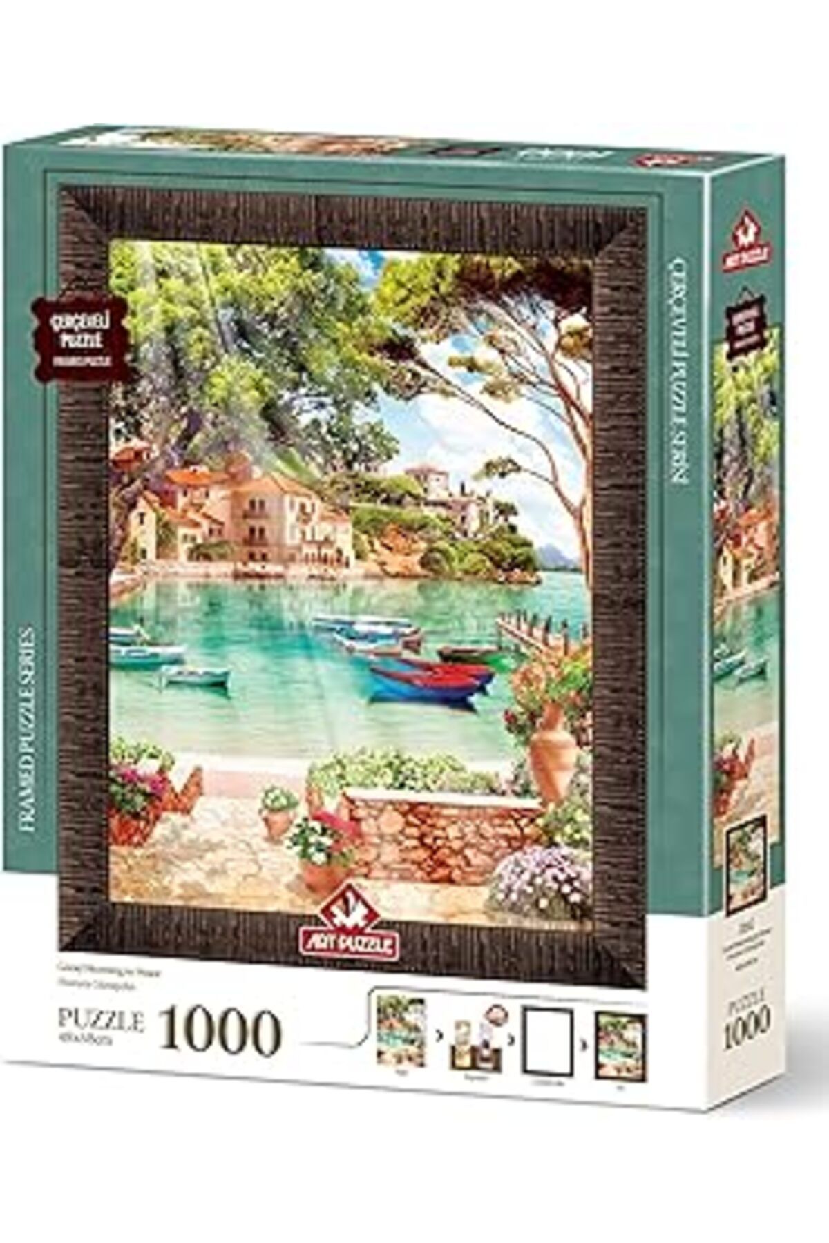 karadağsb Art Puzzle Huzura Günaydın 1000 Parça Çerçeveli Puzzle