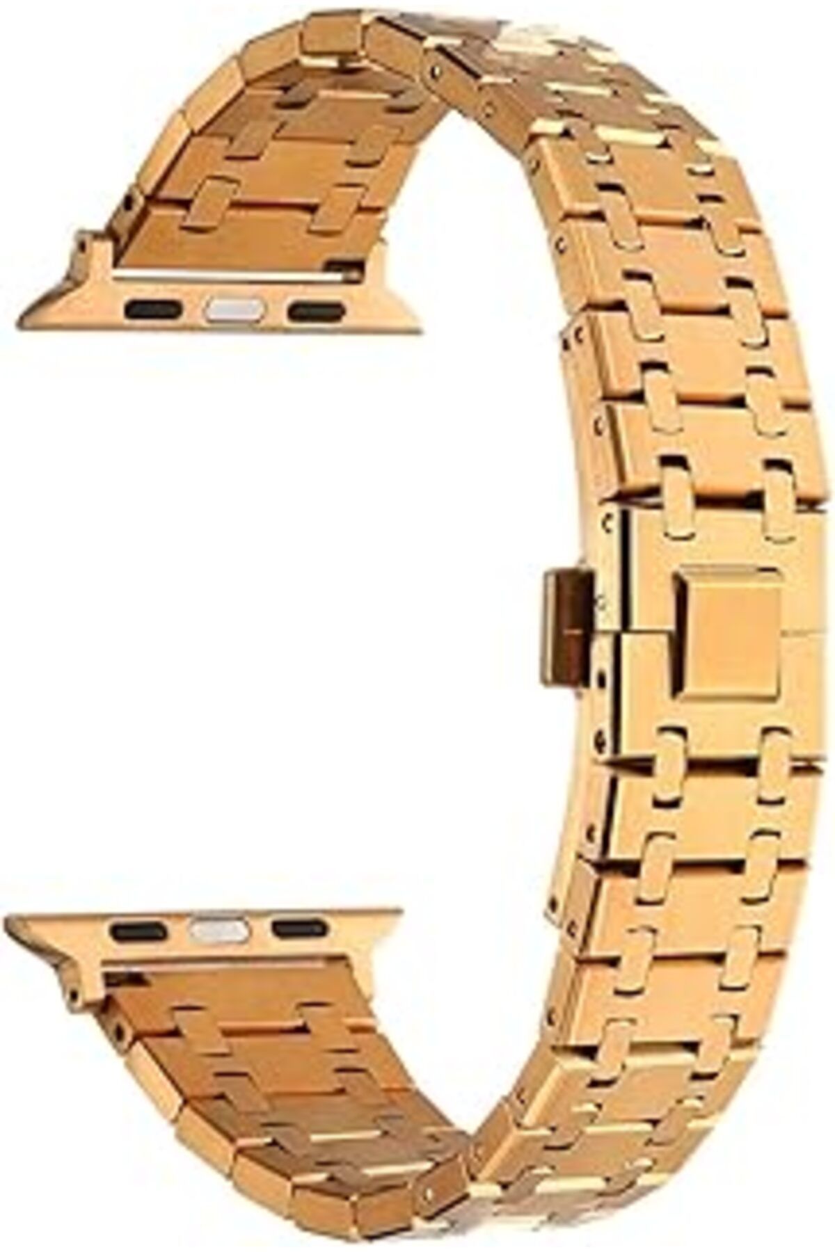 karadağsb Zore Apple İle Uyumlu Watch 42Mm Krd-83 Metal Kordon Rose Gold