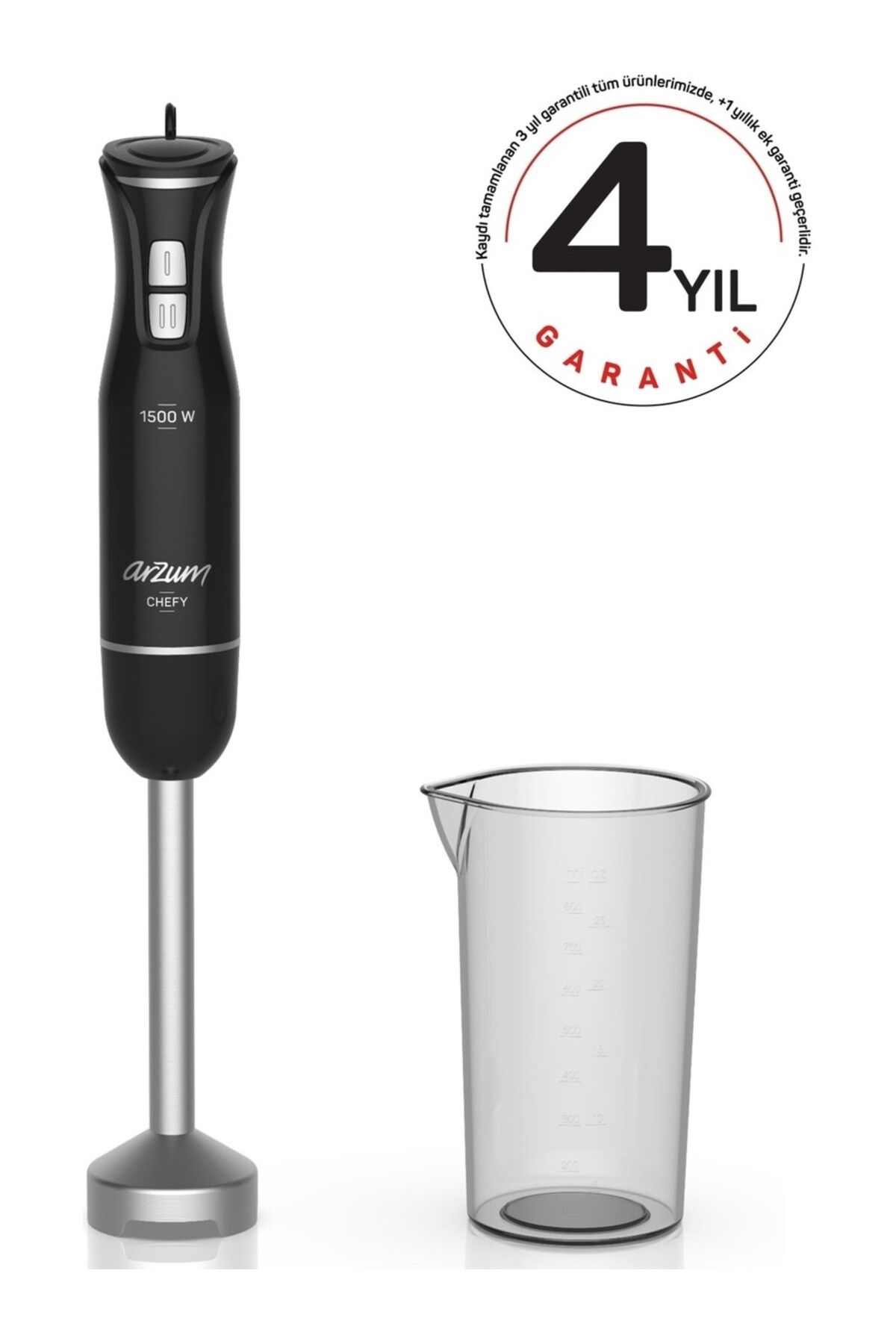 ARZUHOME AR1139-S Chefy El Blender - Siyah