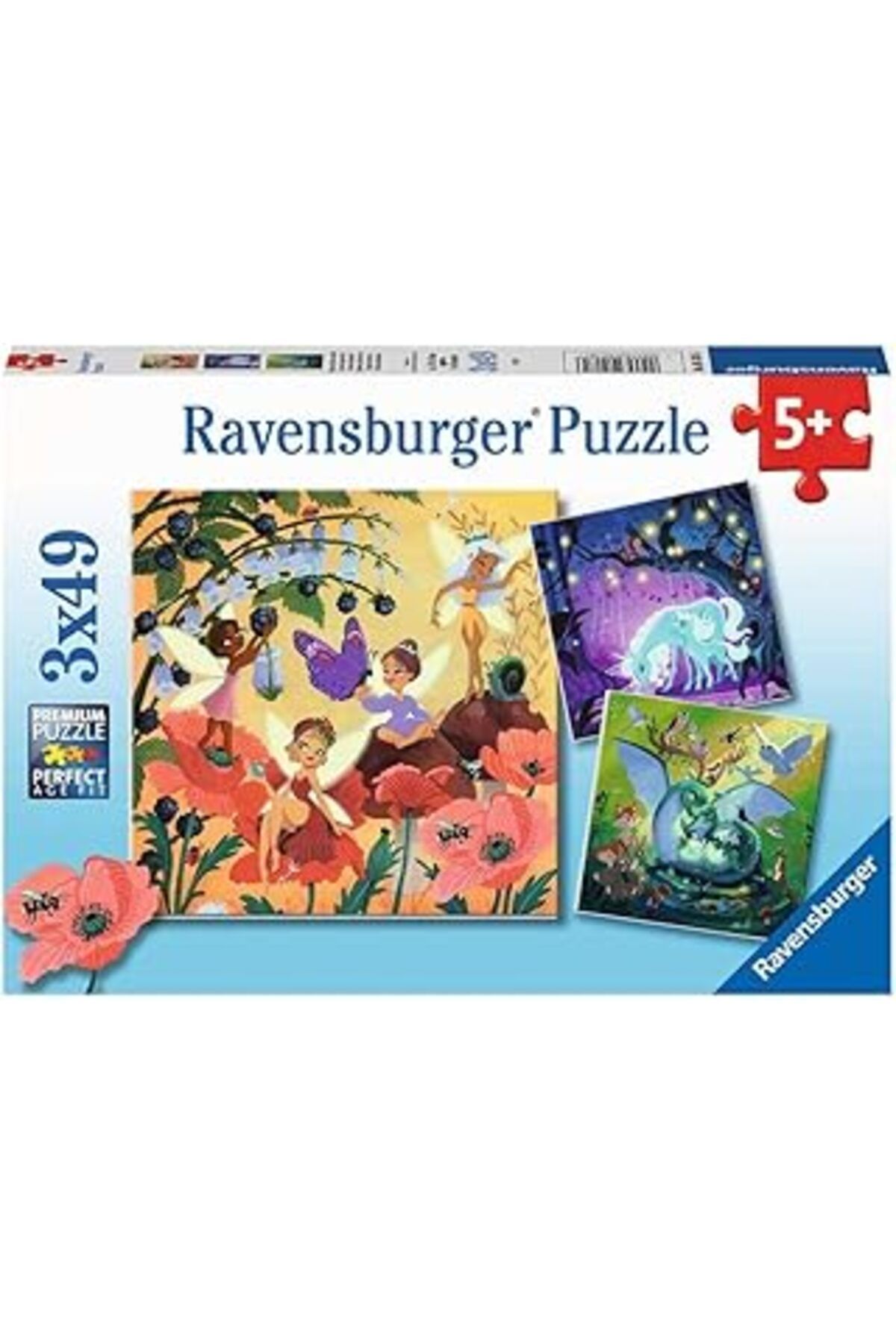 karadağsb Ravensburger 51816 Büyülü Karakterler Puzzle, 3X49 Parça