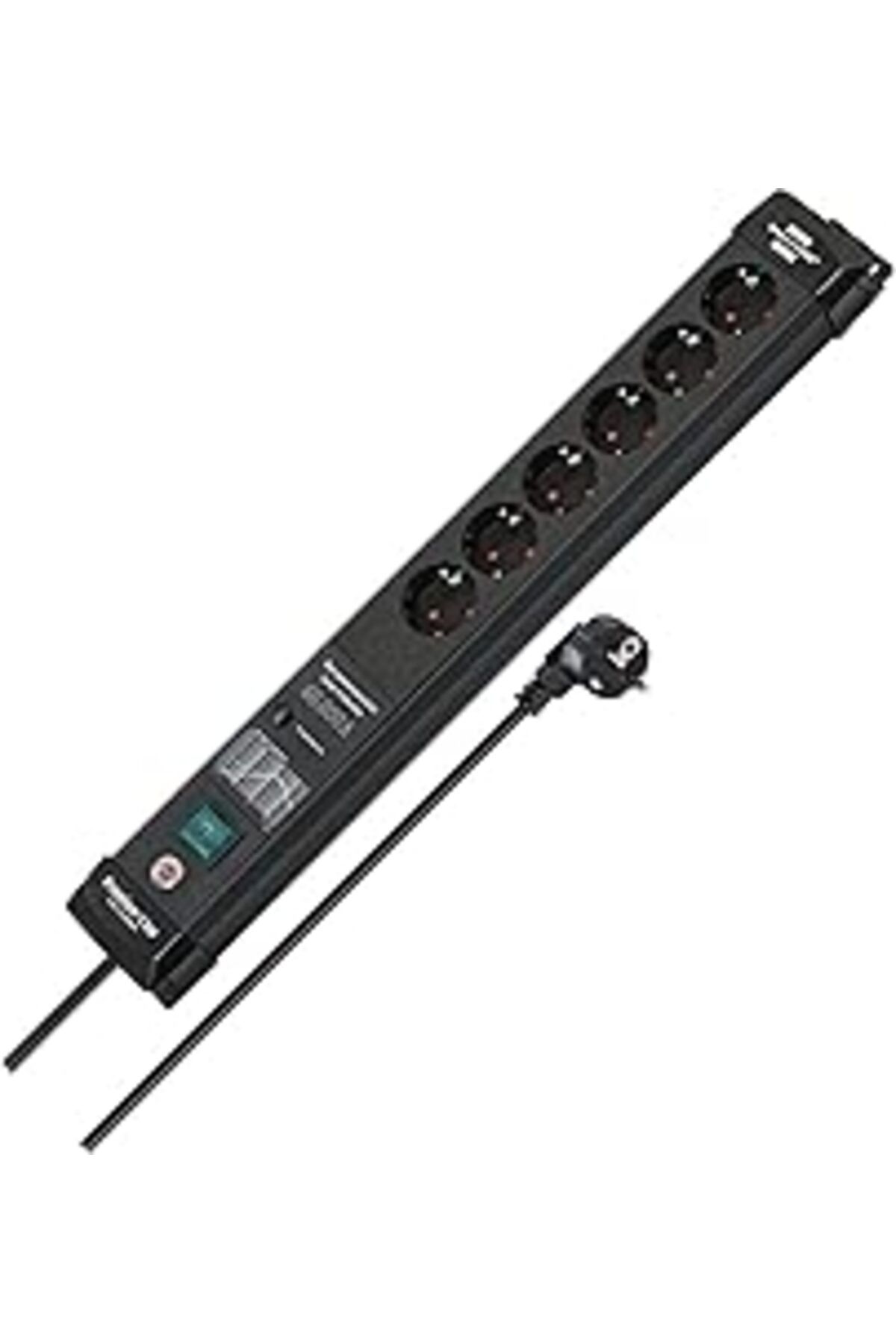 TBSProjects Brennenstuhl Premium-Line 6'Lı Grup Priz, 60.000 A'Ya Kadar Yüksek Gerilim Korumalı (Anahtarlı Ve 5