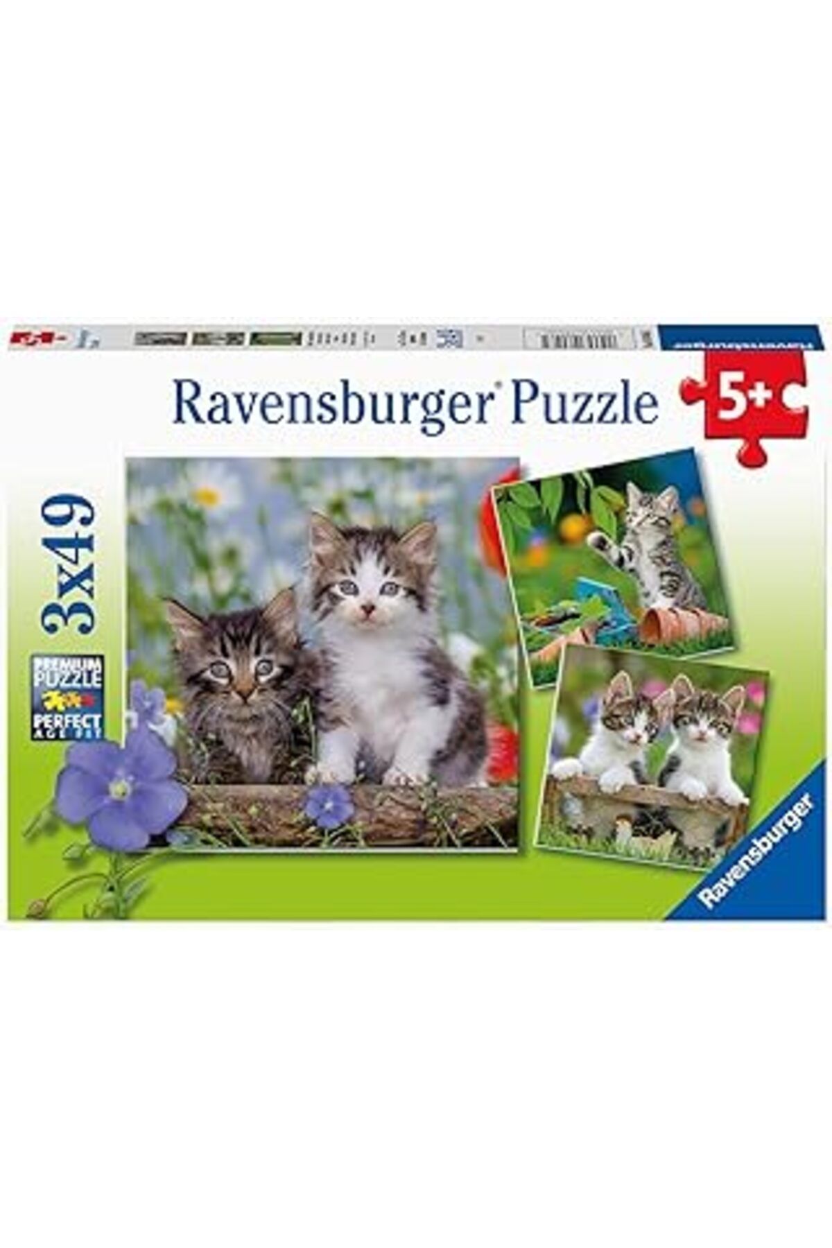 karadağsb Ravensburger - 3 X 49 Parça Puzzle Tiger Babies (80465)