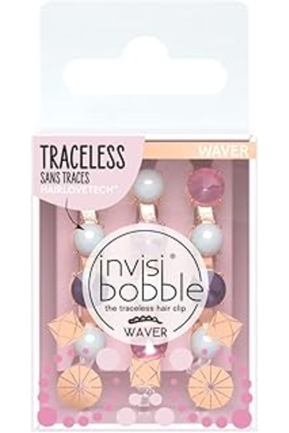 karadağsb Invisibobble Traceless Waver Boncuklu 3'Lü Saç Tokası