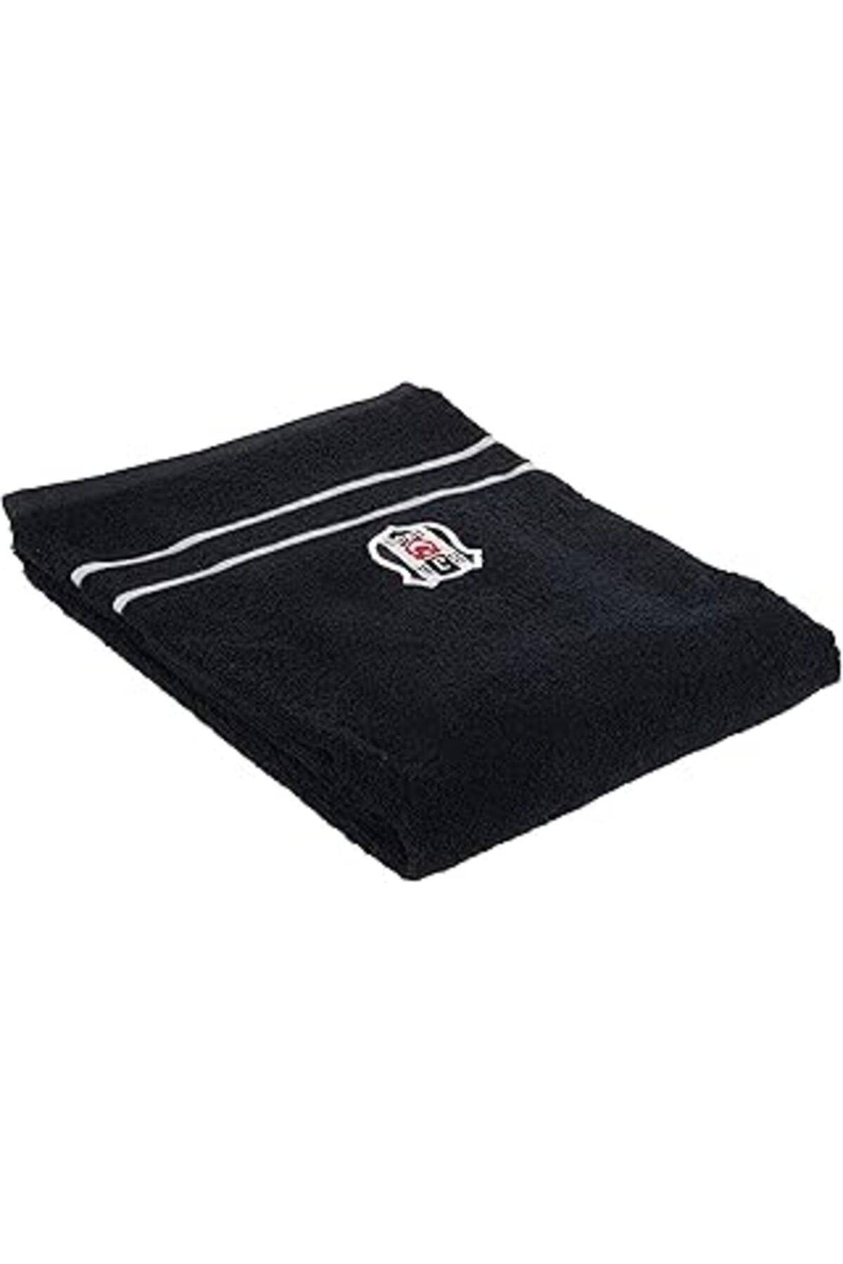 NZM TİCARET Lisanslı Arma Baskılı%100 Pamuk Banyo Havlusu, Siyah, 70X140 Cm