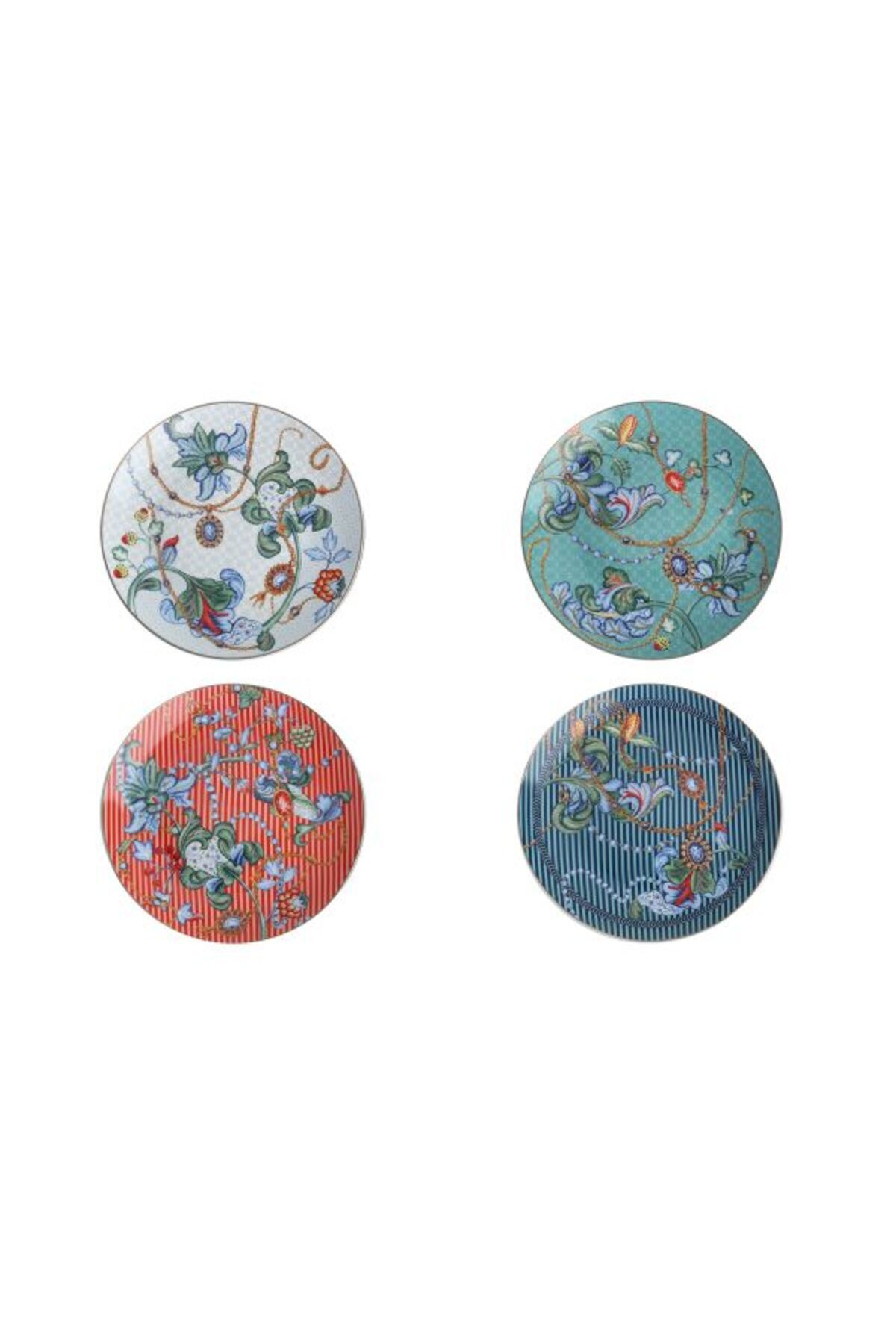 Lucky Art Chantelle New Bone China Porselen 27 cm 4lü Servis Tabağı