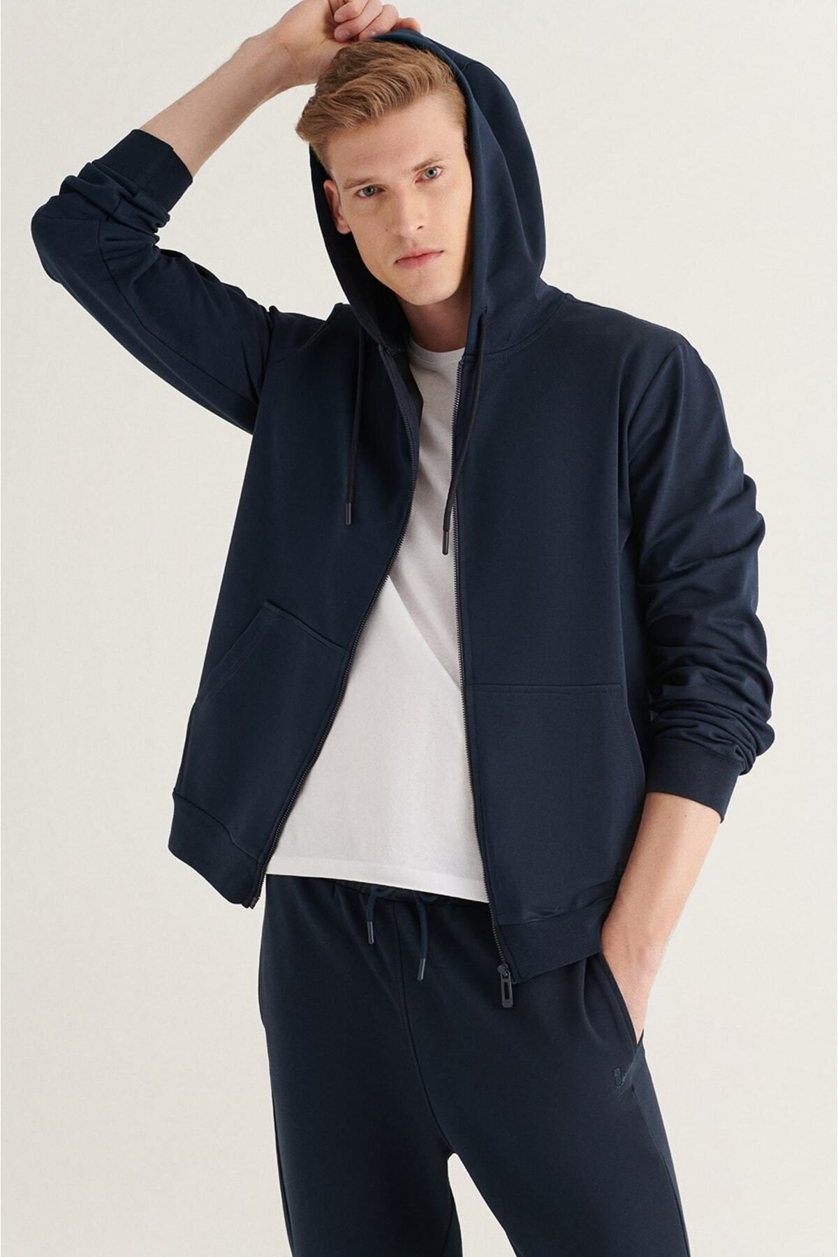 ADWAX Lacivert Unisex Fermuarlı HIRKA