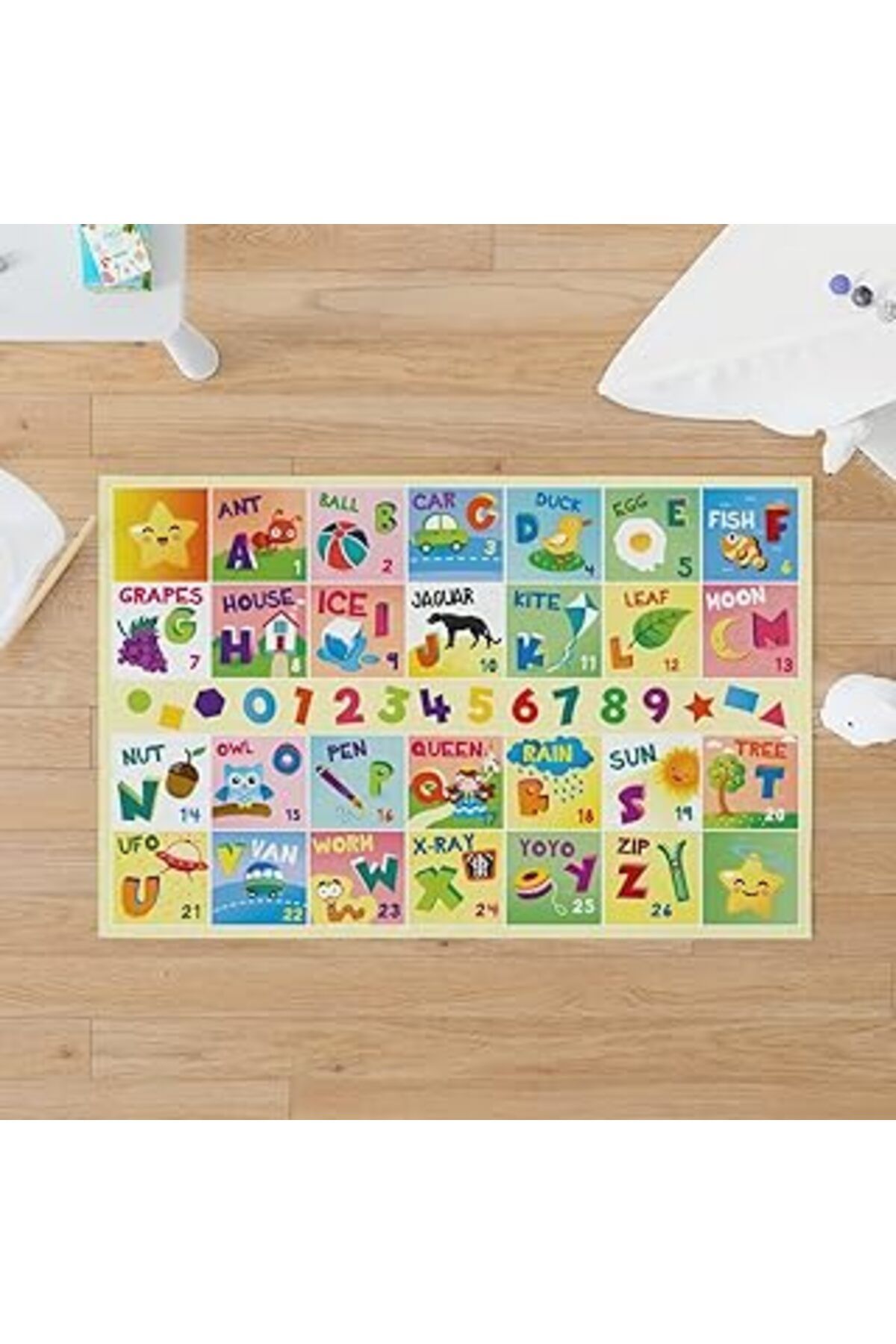 karadağsb İngilizce Kelime Öğretici Oyun Matı - Bebek Oyun Halısı