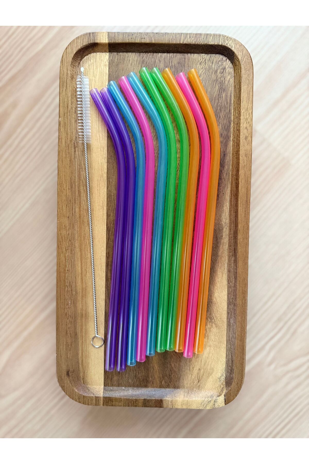 The Party Hub Parti Renkli Pipet Eğlenceli Parti Pipet Set 10'lu