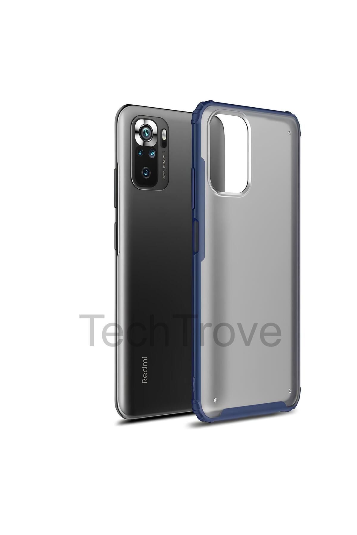 TechTrove Xiaomi Redmi Note 10 Kılıf Extra Korumalı Arkası Şeffaf Slikon Kapak