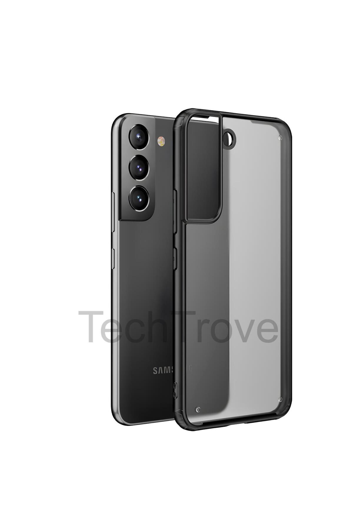 TechTrove Samsung Galaxy S22 Plus Kılıf Extra Korumalı Arkası Şeffaf Slikon Kapak