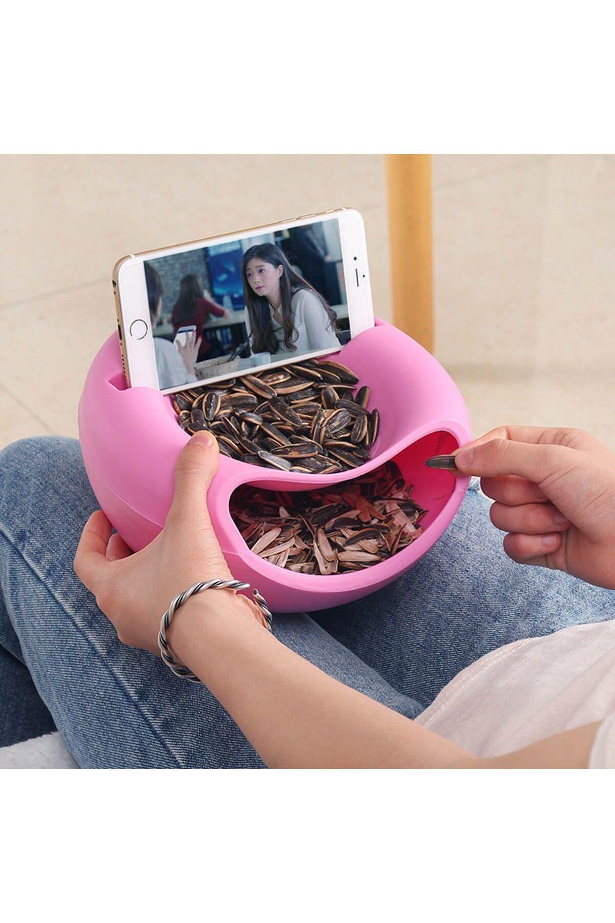 Lisinya Keyif Çerezlik Telefon Standlı Çerez Kasesi