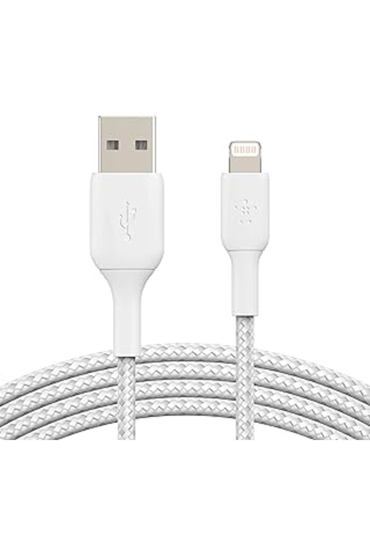 Pazarcan Belkin Örgülü Lightning Kablosu (Hızlı Şarj Lightning - Usb Kablosu) Mfi Sertifikalı Şarj Kablosu,