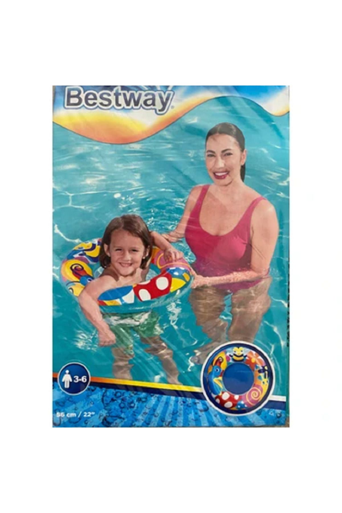 BESTWAY Desenli Simit 56 Cm 36013