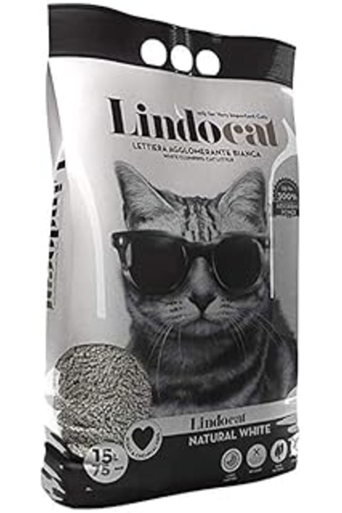 karadağsb Lindocat (Ekonomik Büyük Boy) Kokusuz Kalın Taneli Kedi Kumu 15 L