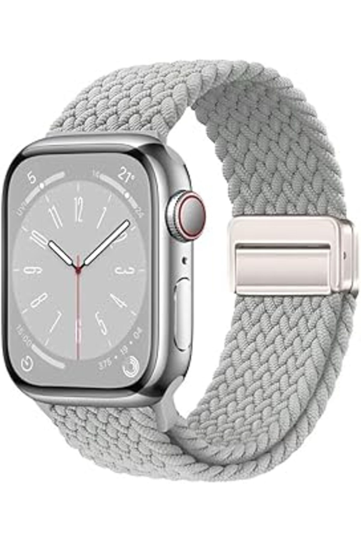 karadağsb Minesk Apple Watch Ile Uyumlu Metal Manyetik Tokalı Esnek Ve Konforlu Örgü Kordon Kullanımı Kolay K