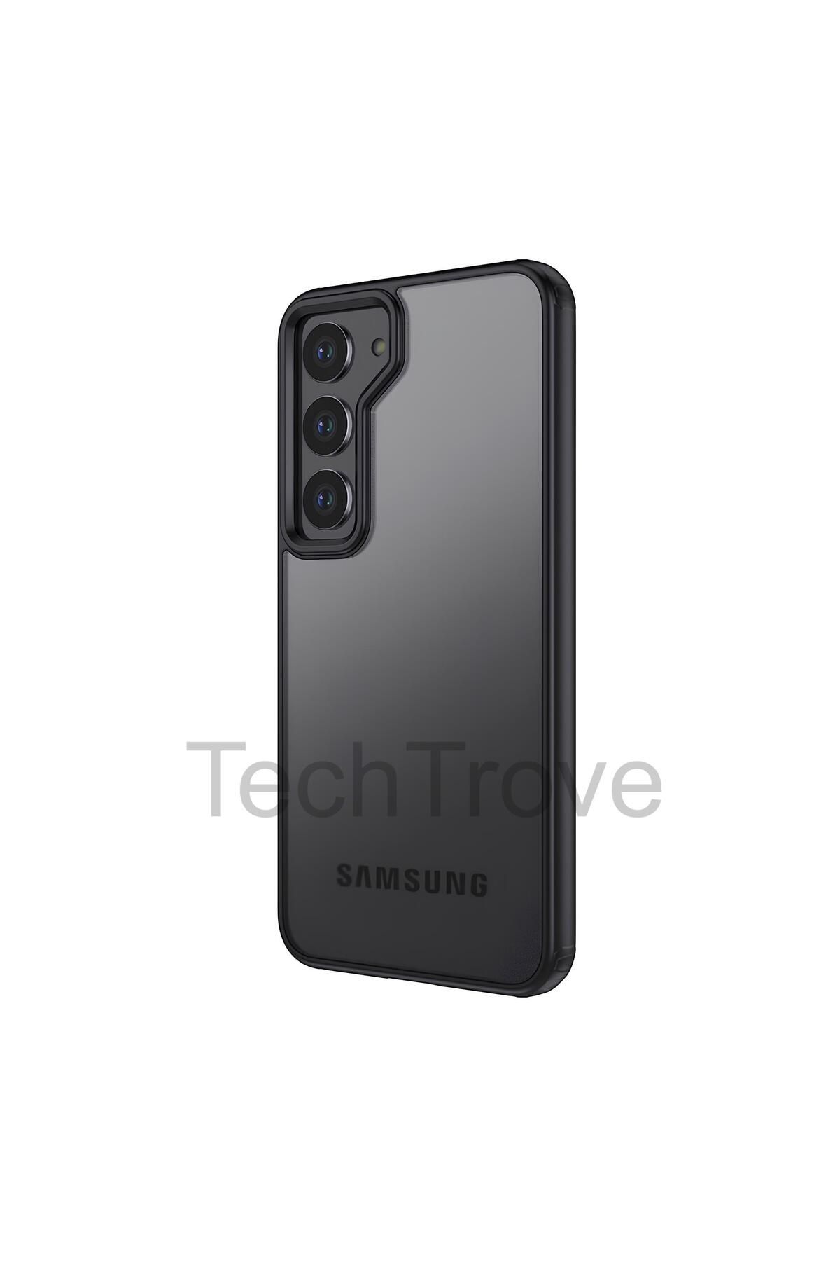 TechTrove Samsung Galaxy S23 Plus Kılıf Extra Korumalı Arkası Şeffaf Slikon Kapak