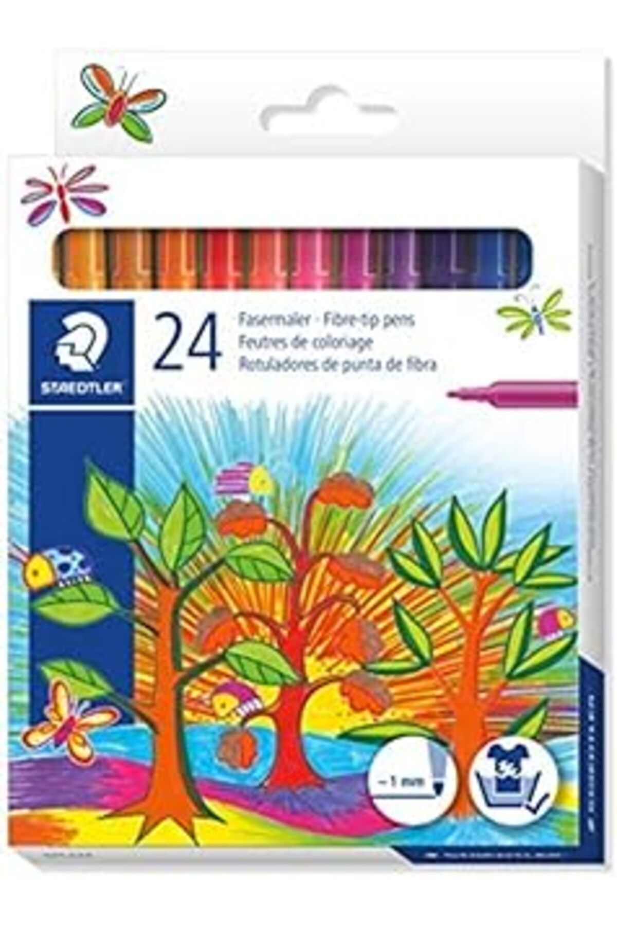Pazarcan Noris Club Staedtler 325 C24 Keçeli Kalem 1.0 Mm 24'Lü