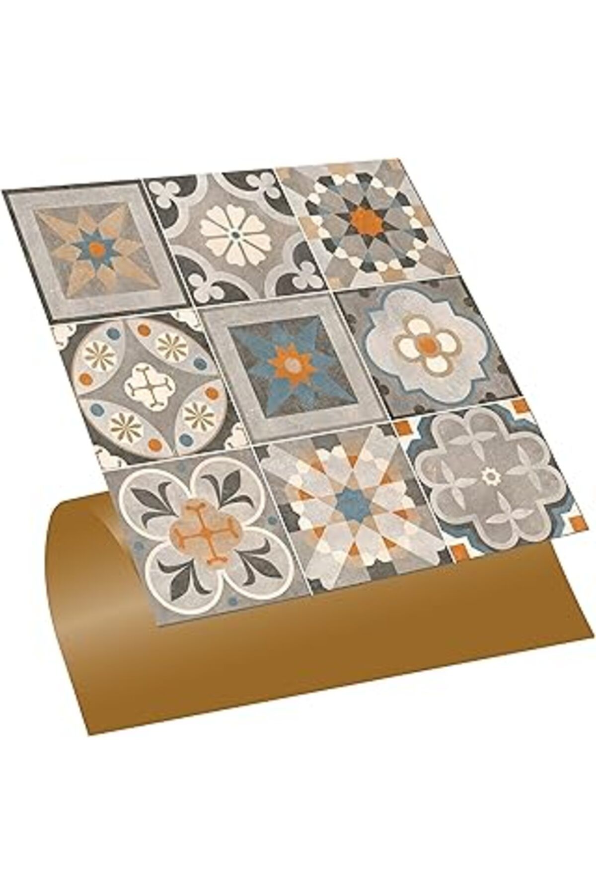 robotrend Tink Kendinden Yapışkanlı Apricot Desenli Pvc Karo 30X30 Cm (11 Adet / 1 M²)